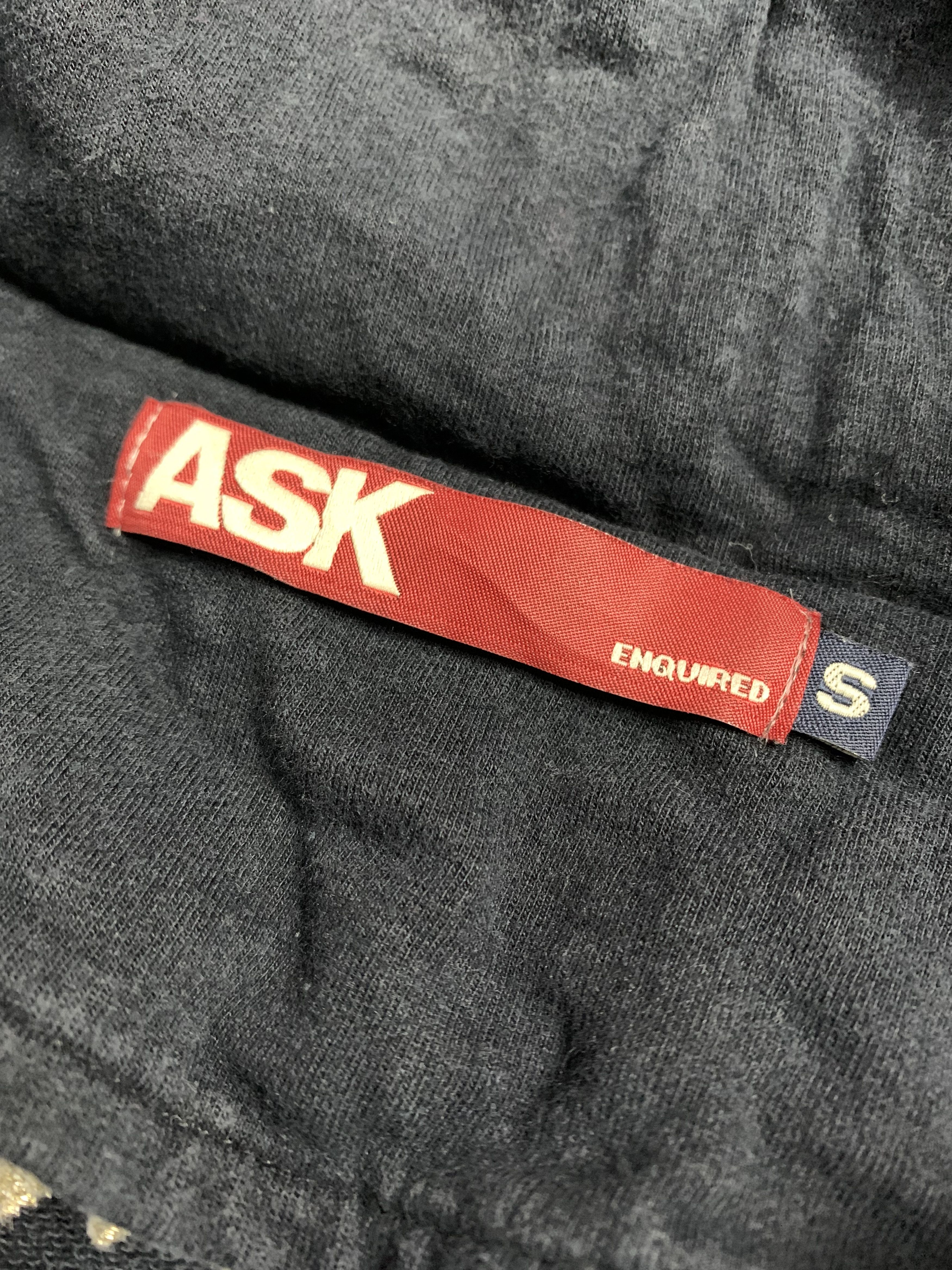 Japanese Brand Time-Worn Essentials Ask Hidden Zip Hoodie Size US S / EU 44-46 / 1 - 4 Thumbnail