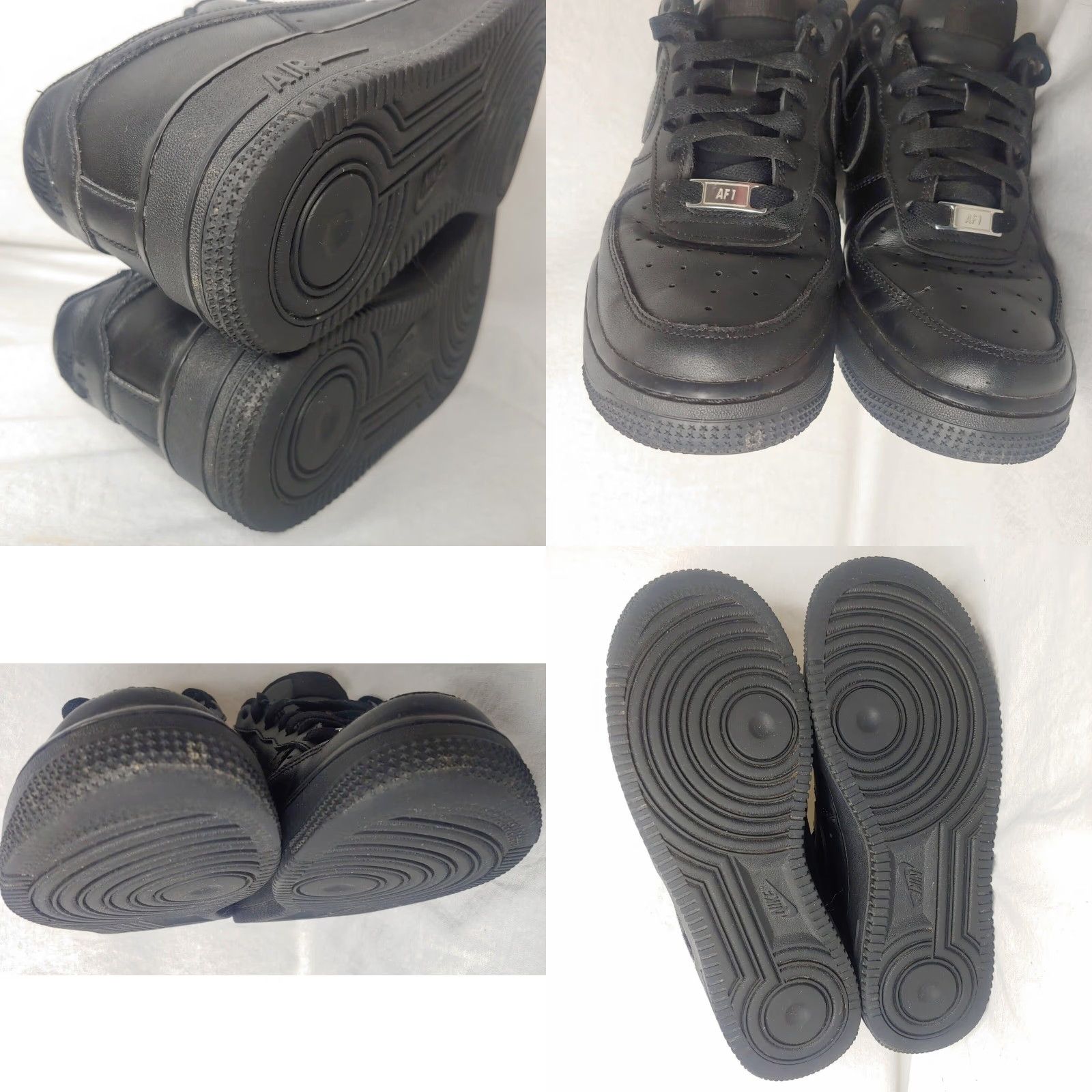 Nike Nike Air Force 1 Women 7.5 Shoes Black Athletic Lace Up Low Top Sneakers Size M / US 6-8 / IT 42-44 - 10 Thumbnail