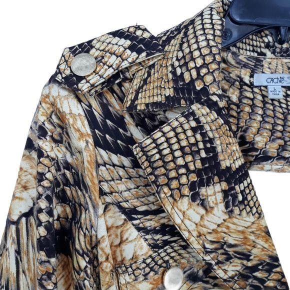 Vintage Vtg Cache Jacket Blazer Sz L Belted Punk Unique Rare Dragon Size L / US 10 / IT 46 - 14 Thumbnail