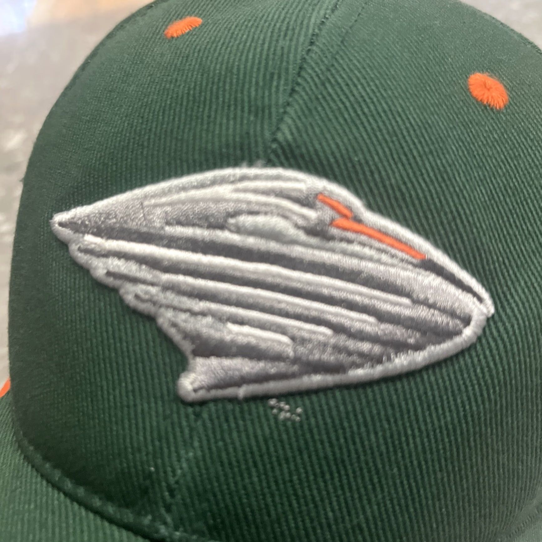 Twins VINTAGE Miami Hurricanes Men’s Cap Hats Green Adjustable Cotton Embroidered Hook and Loop 4 Logos U Hat Twins Enterprise NCAA Men Size ONE SIZE - 3 Thumbnail