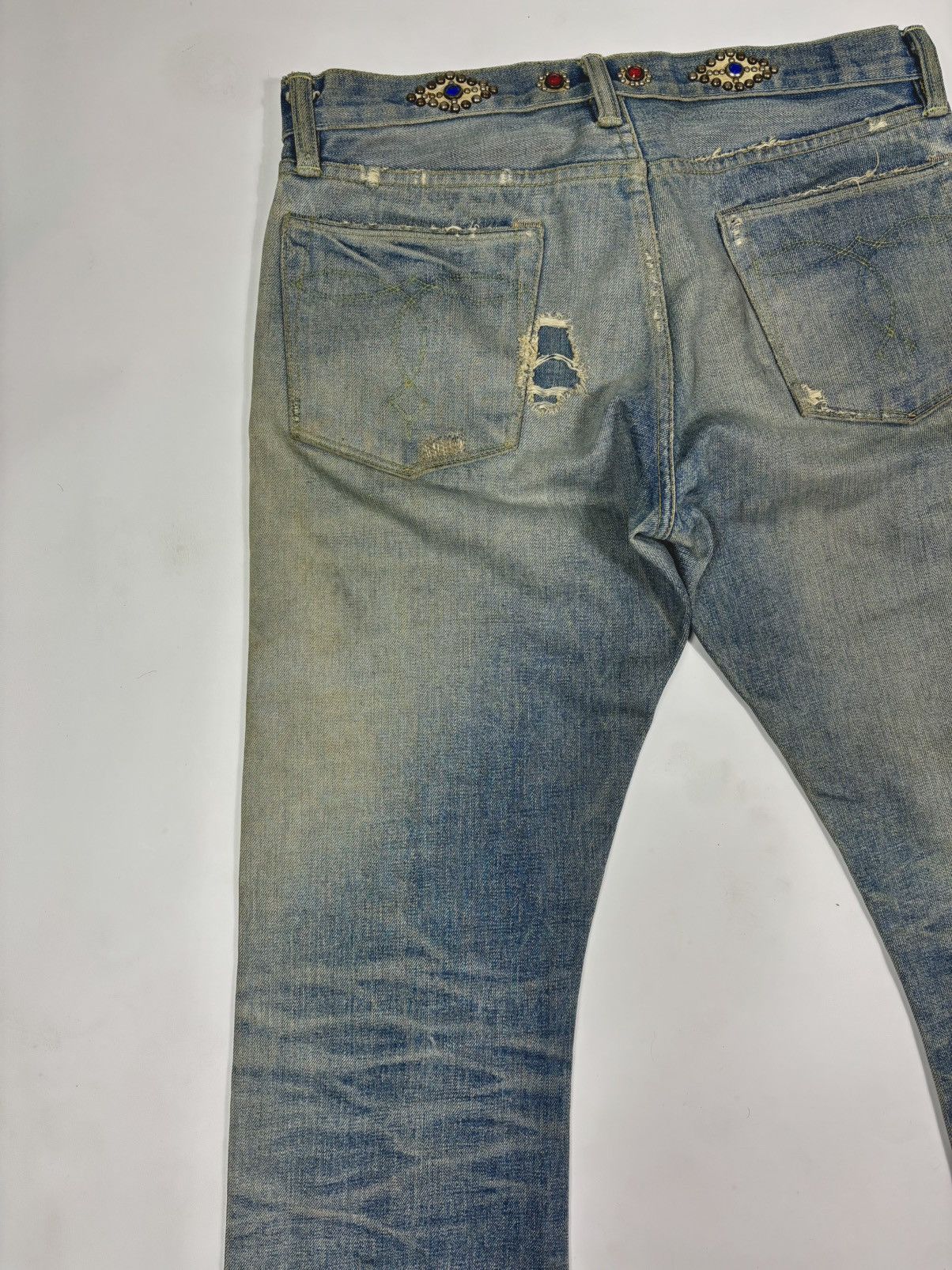 Ralph Lauren 2006 RRL 1/1 Moonshine Wash Lapidary Gemstone Selvage Denim Size US 32 / EU 48 - 8 Thumbnail