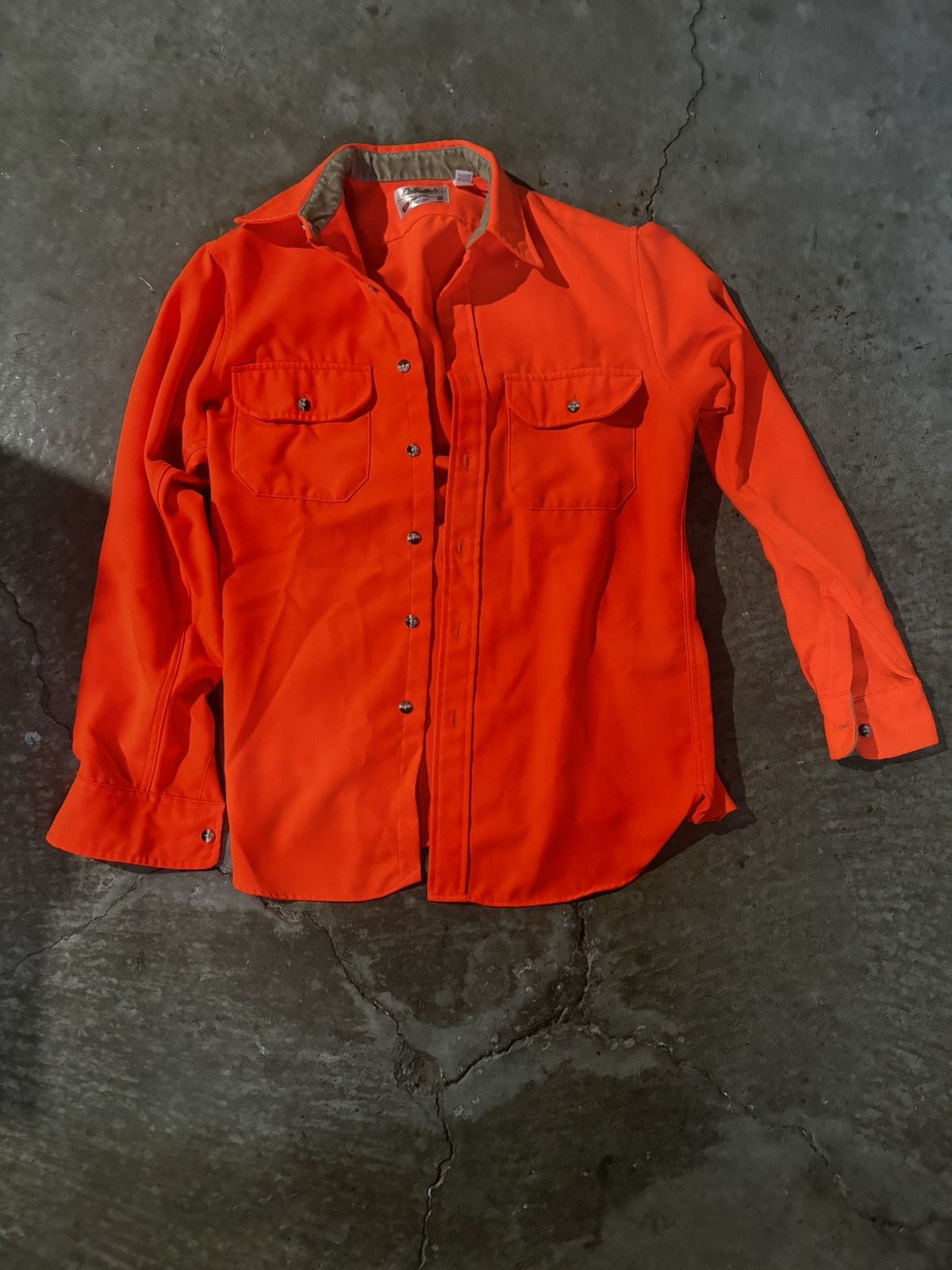 Cabelas Neon Orange Cabelas Button Up Size US L / EU 52-54 / 3 - 1 Thumbnail