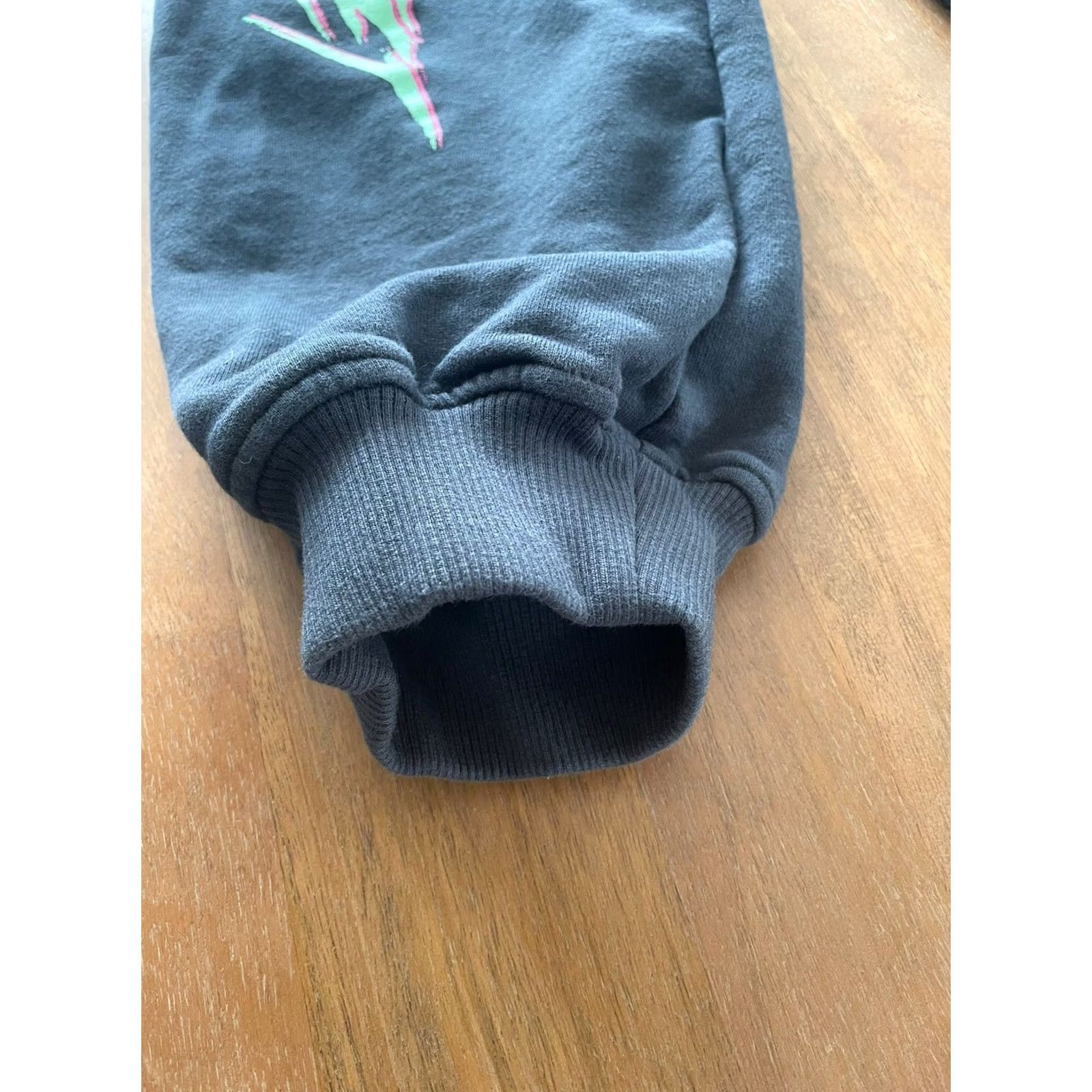 Vintage Motel Rocks Sweatpants Women Small Navy Blue Fleece Elastic Waist Pull On Jogger Pants Size 28" / US 6 / IT 42 - 7 Thumbnail