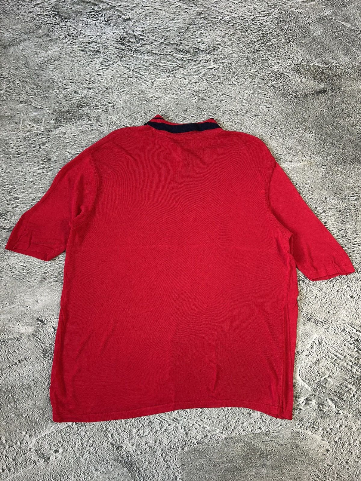 Versace × Vintage Gianni Versace mesh polo t-shirt red vintage Size US M / EU 48-50 / 2 - 7 Thumbnail