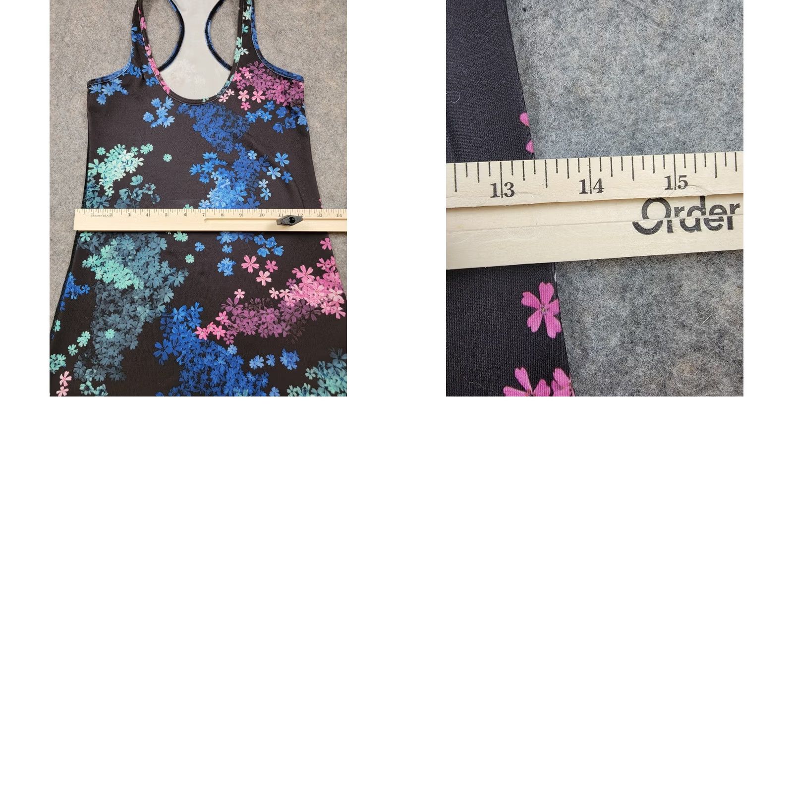 Lululemon Lululemon Tank Top Shirt Athletic Floral Racerback Black Size 4 Women Size S / US 4 / IT 40 - 8 Thumbnail