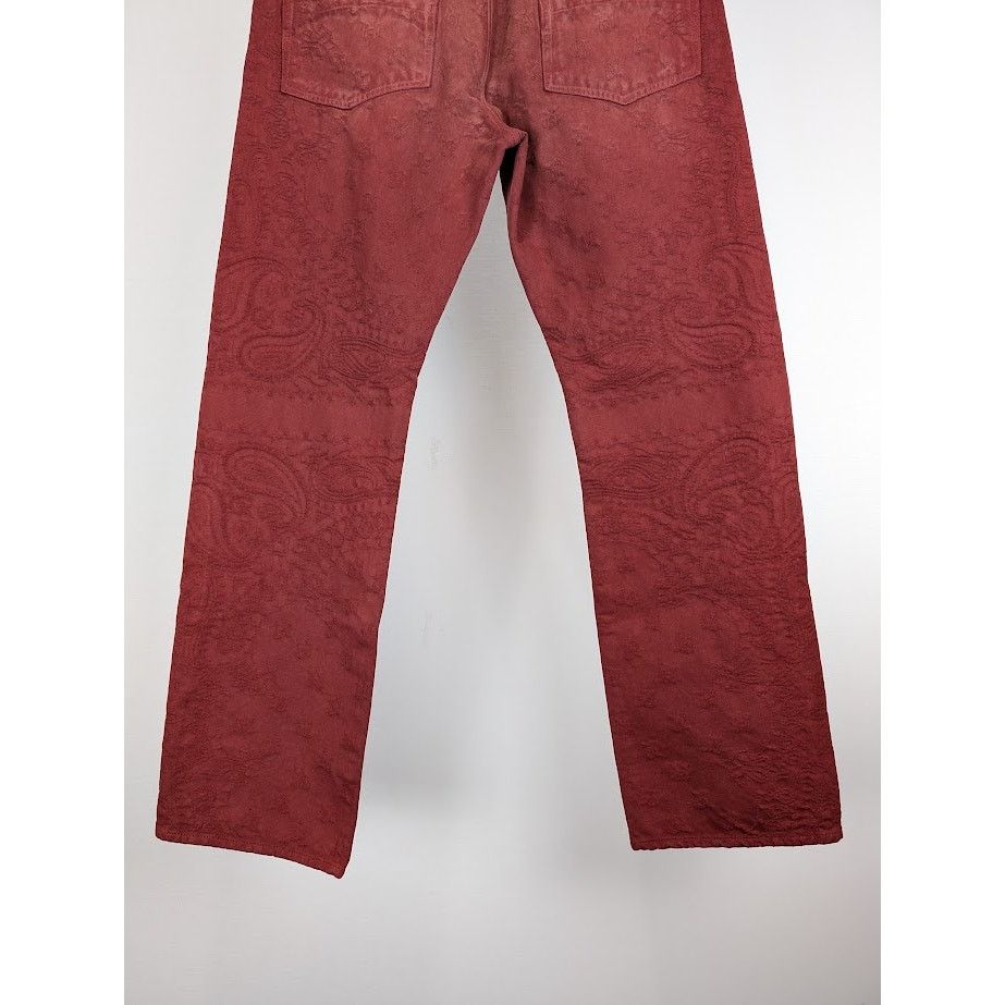 Amiri o1rshd1 Bandana Jacquard Pant in Sun Dried Tomato Size US 32 / EU 48 - 13 Thumbnail