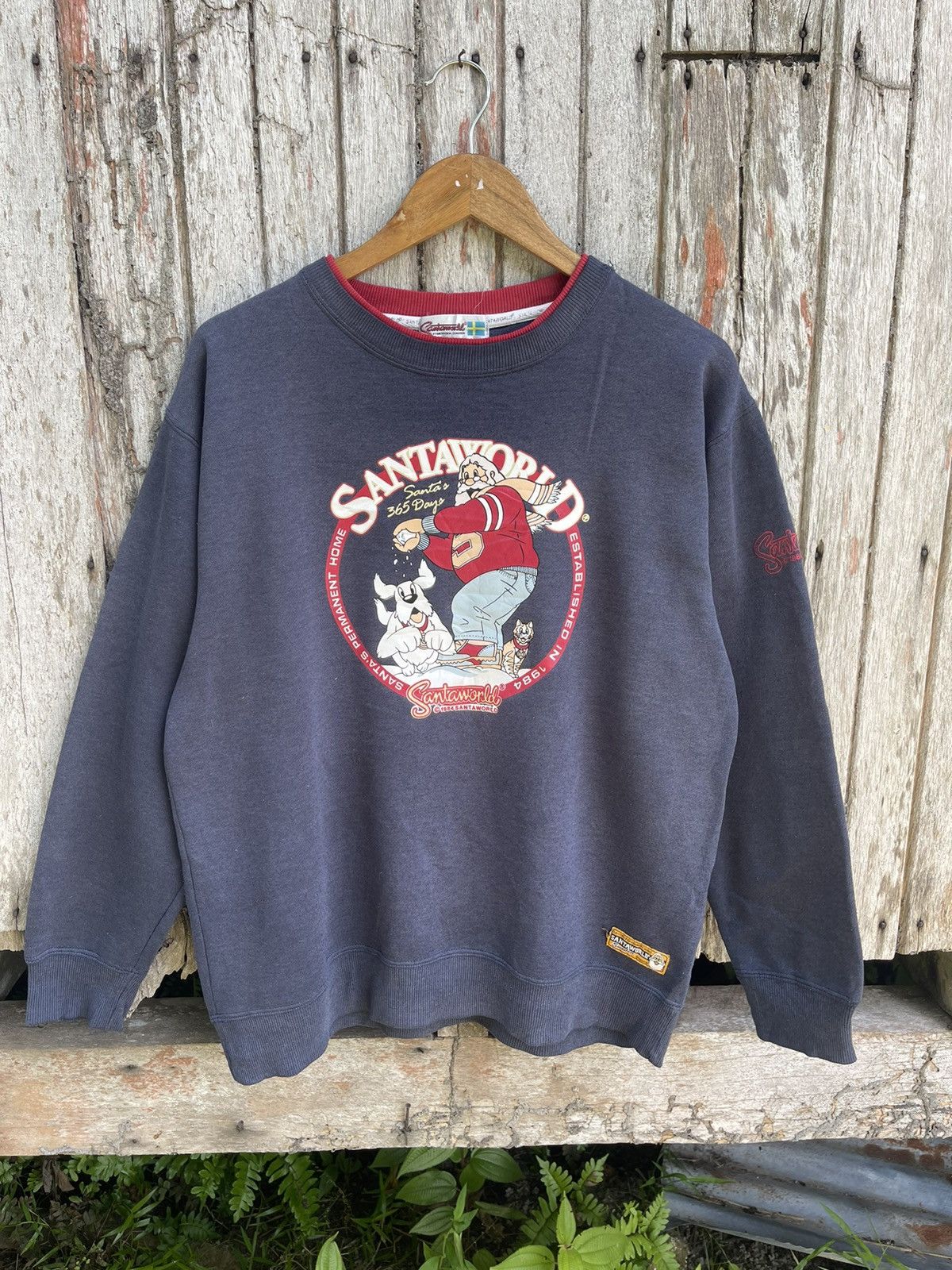 Vintage Vintage Santaworld “Santa & Animals” Sweatshirt – 1994 Size US L / EU 52-54 / 3 - 1 Thumbnail