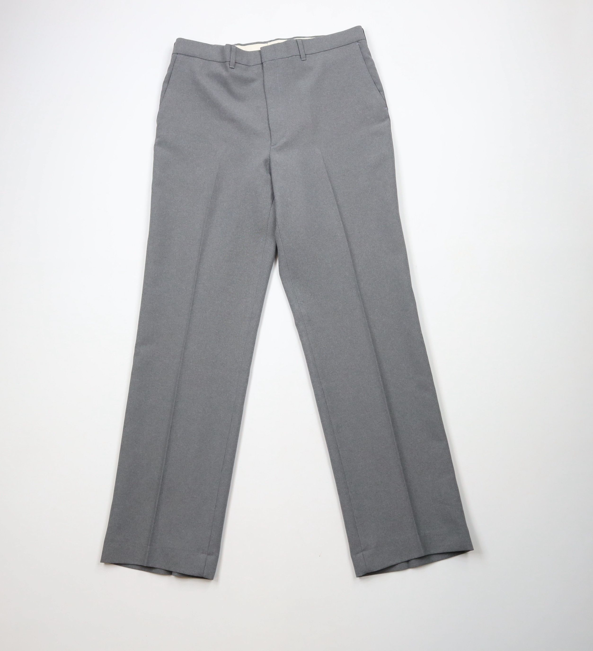 Vintage Vintage 70s Streetwear Flared Wide Leg Chino Pants Gray USA Size US 34 / EU 50 - 1 Thumbnail