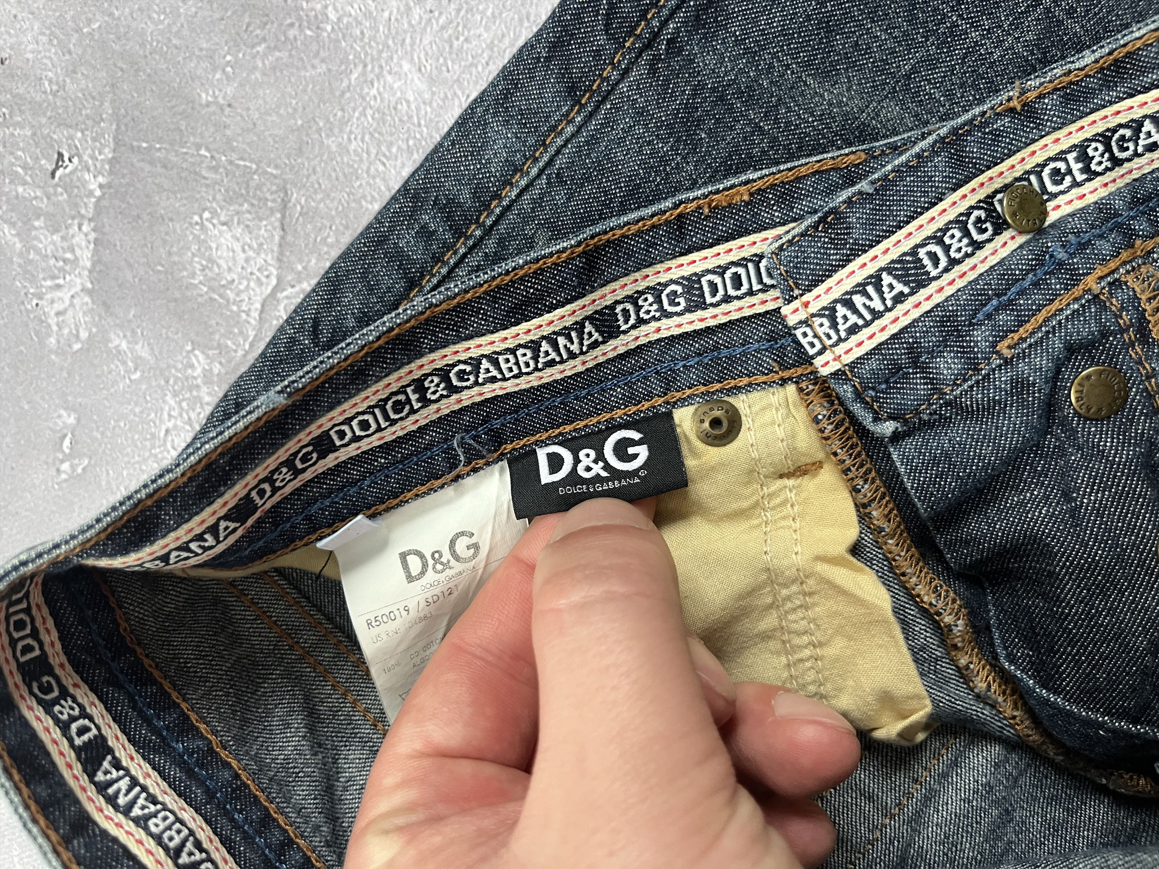 Dolce & Gabbana DOLCE & GABBANA Mens Power Straight Jeans Low Rise Size US 31 - 14 Thumbnail