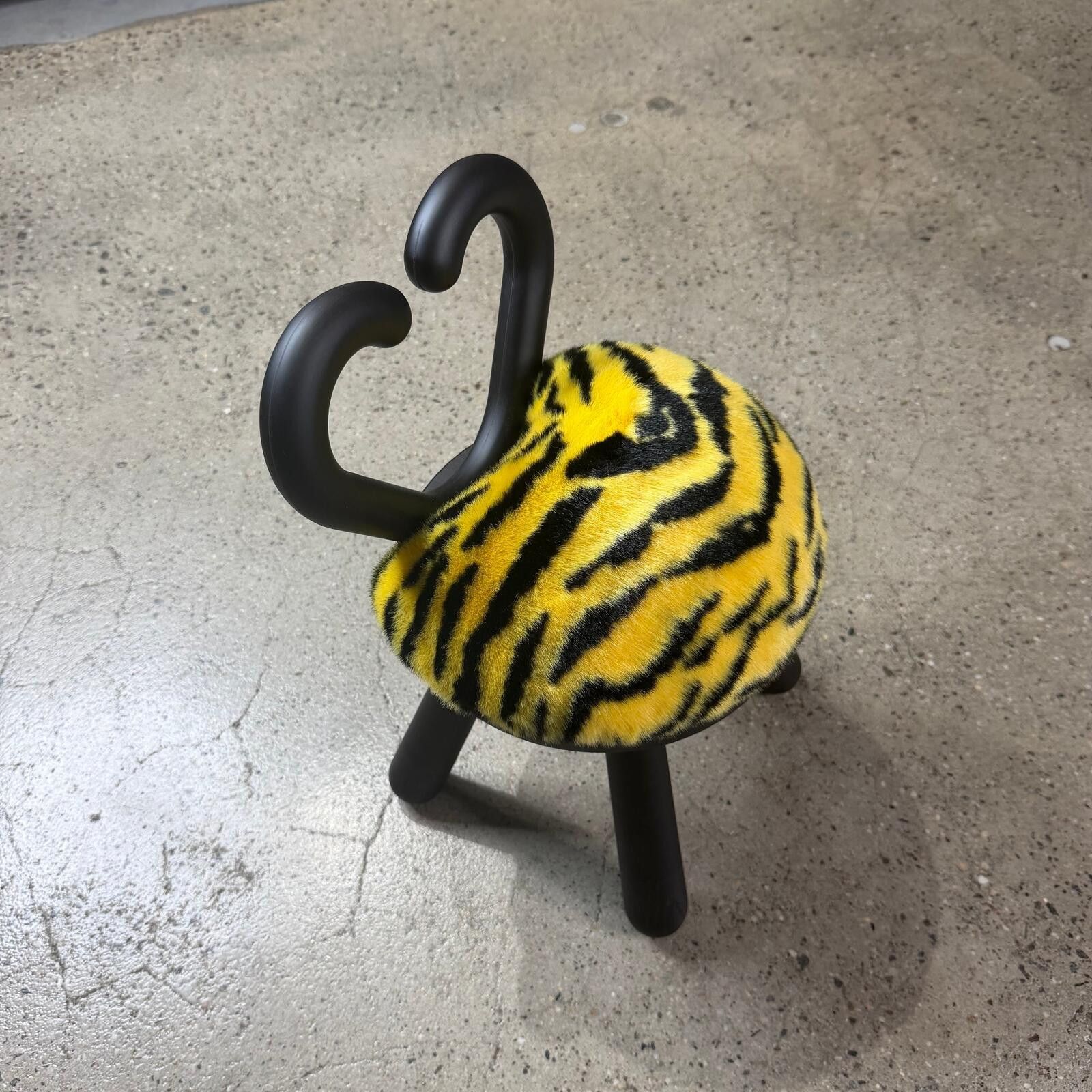 Saint Laurent Paris Saint Laurent x EO Tiger Print Fur Mini Chair Size ONE SIZE - 1 Thumbnail
