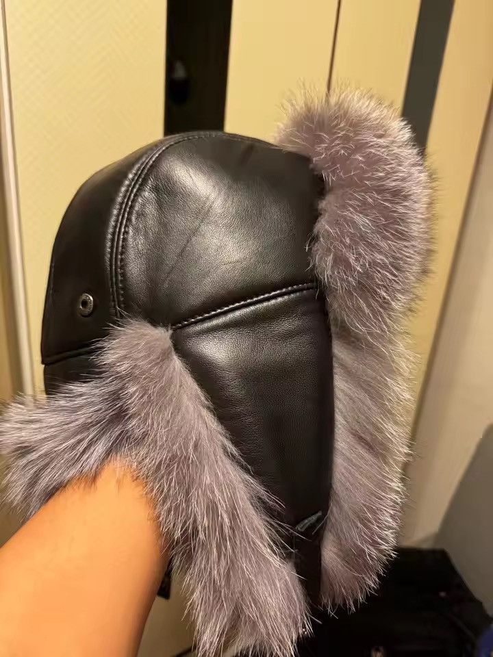 Japanese Brand Real Fur Ushanka Russian Hat Size S Size ONE SIZE - 2 Thumbnail