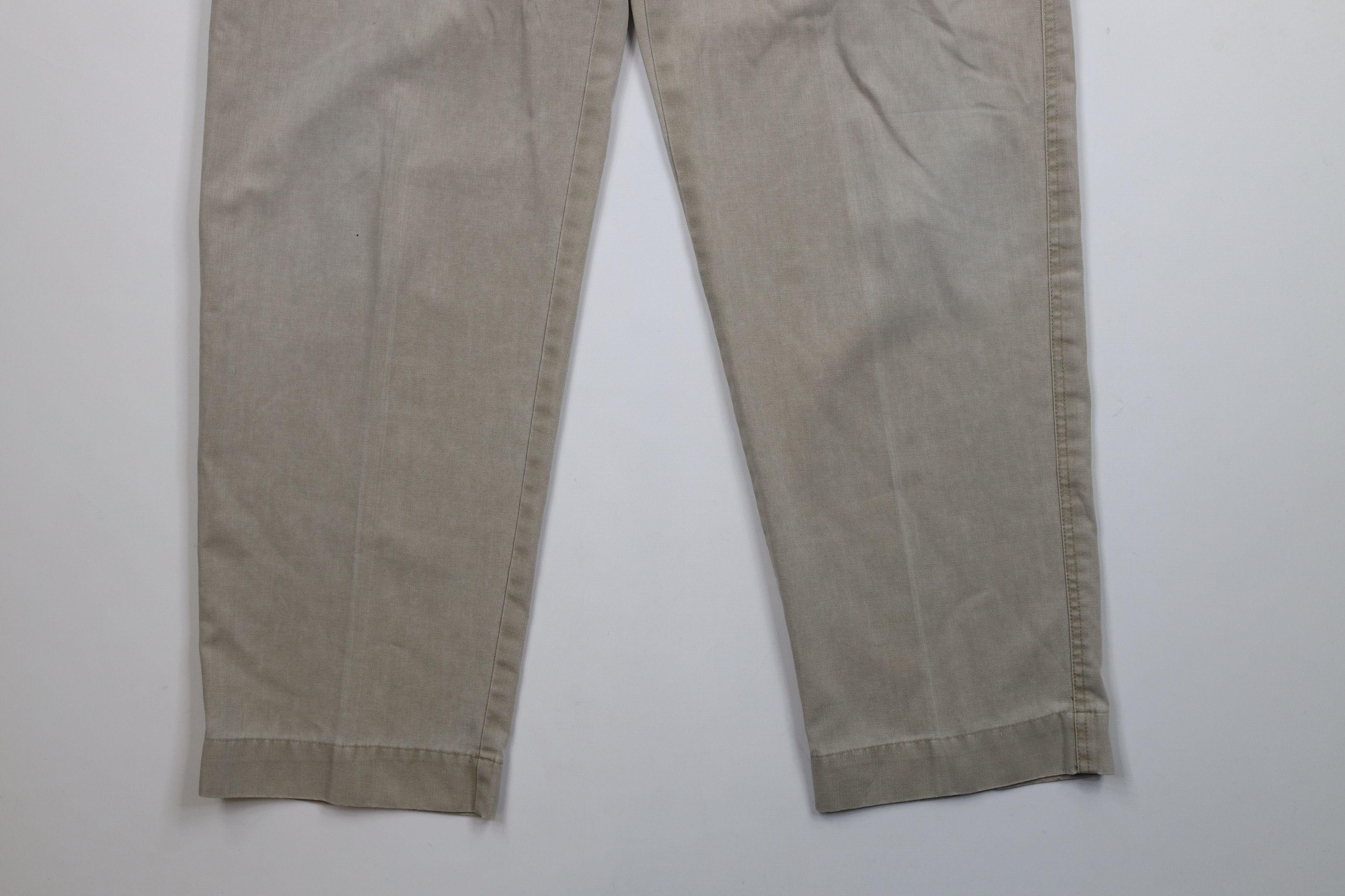 Vintage Vintage 90s Streetwear Wide Leg Front Cargo Pants Beige Size US 36 / EU 52 - 4 Thumbnail