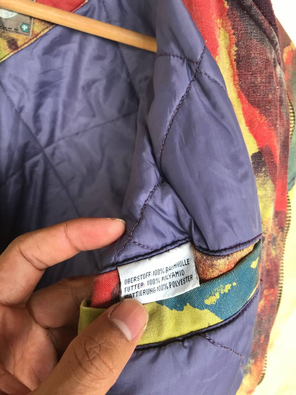 Cross Colours × Nigel Cabourn × Vintage Vintage Cross colour Pyramax art paint bomber canvas jacket Size US M / EU 48-50 / 2 - 10 Thumbnail