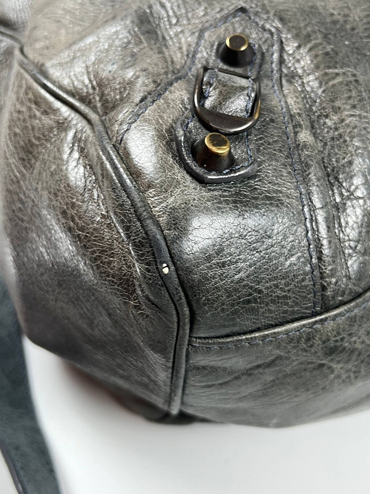 Balenciaga 2012 BALENCIAGA Black Lambskin Leather Motorcycle Velo Bag Size ONE SIZE - 17 Thumbnail