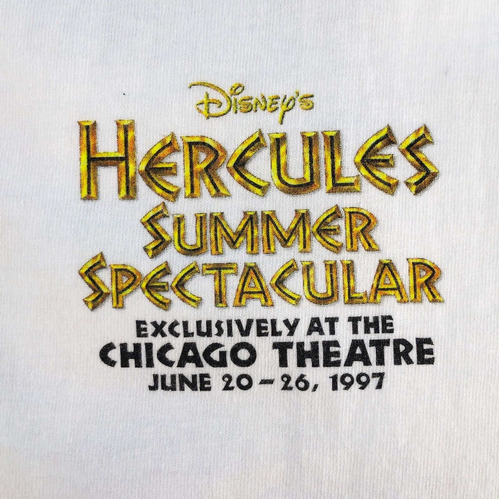 Vintage 90s Disney Hercules movie promo Chicago 1997 tshirt vintage Size US XL / EU 56 / 4 - 4 Thumbnail