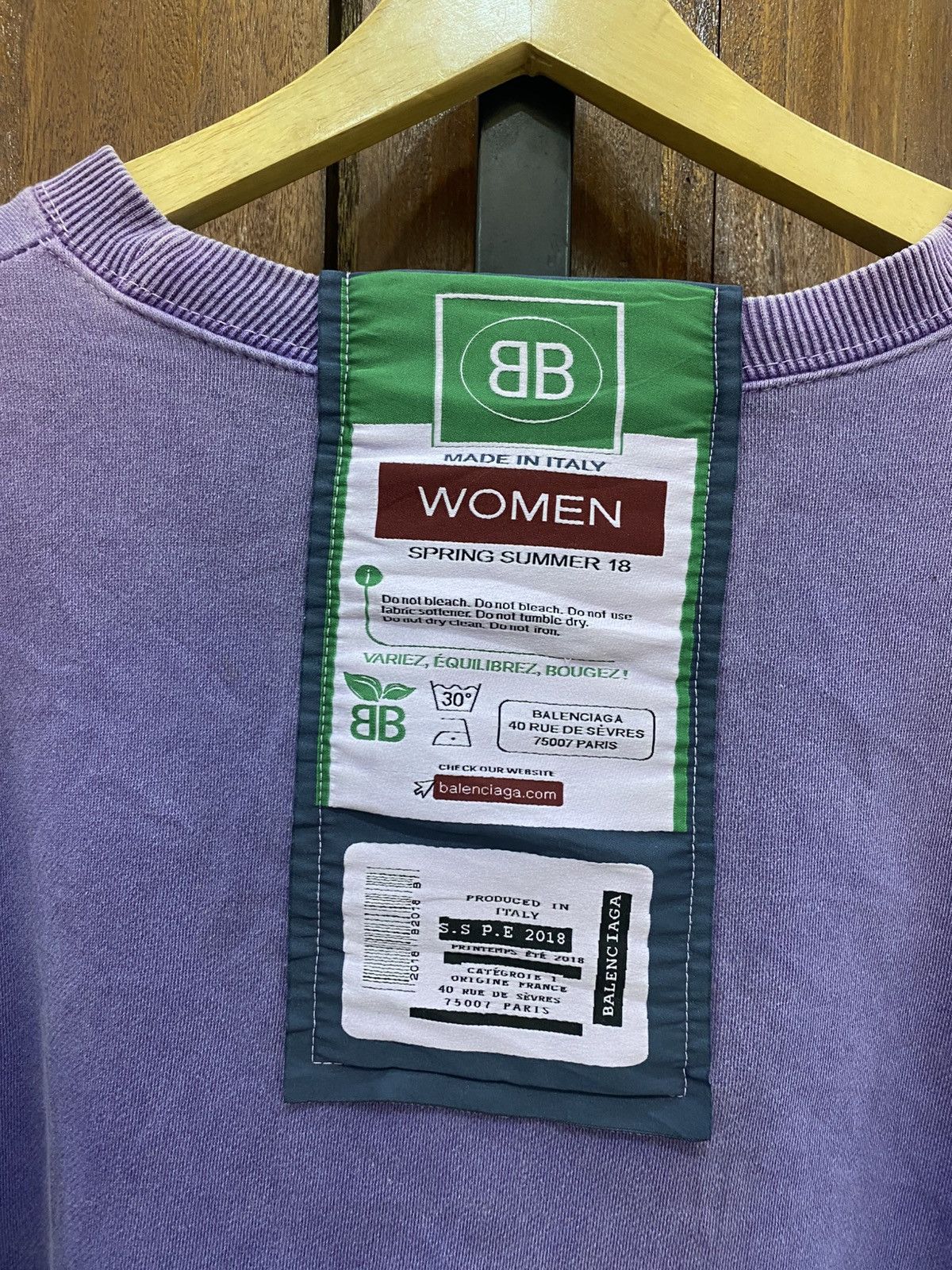 Balenciaga Balenciaga Women Spring Summer 18 Sweatshirt Size US XXL / EU 58 / 5 - 5 Thumbnail
