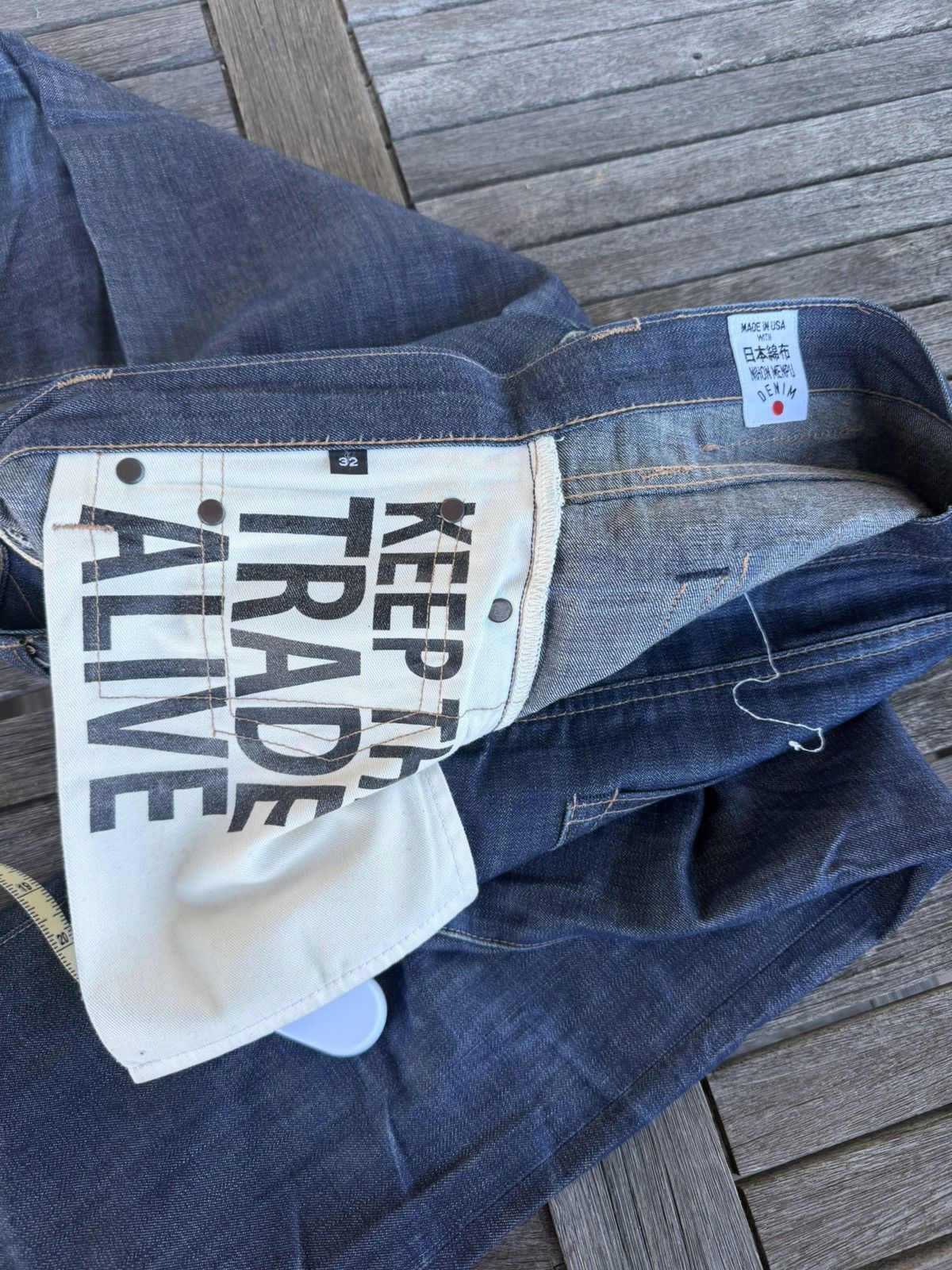 Rogue Territory Rogue Territory Indigo Stanton 11oz Tagged 33” Nice Fades Size US 33 - 5 Thumbnail