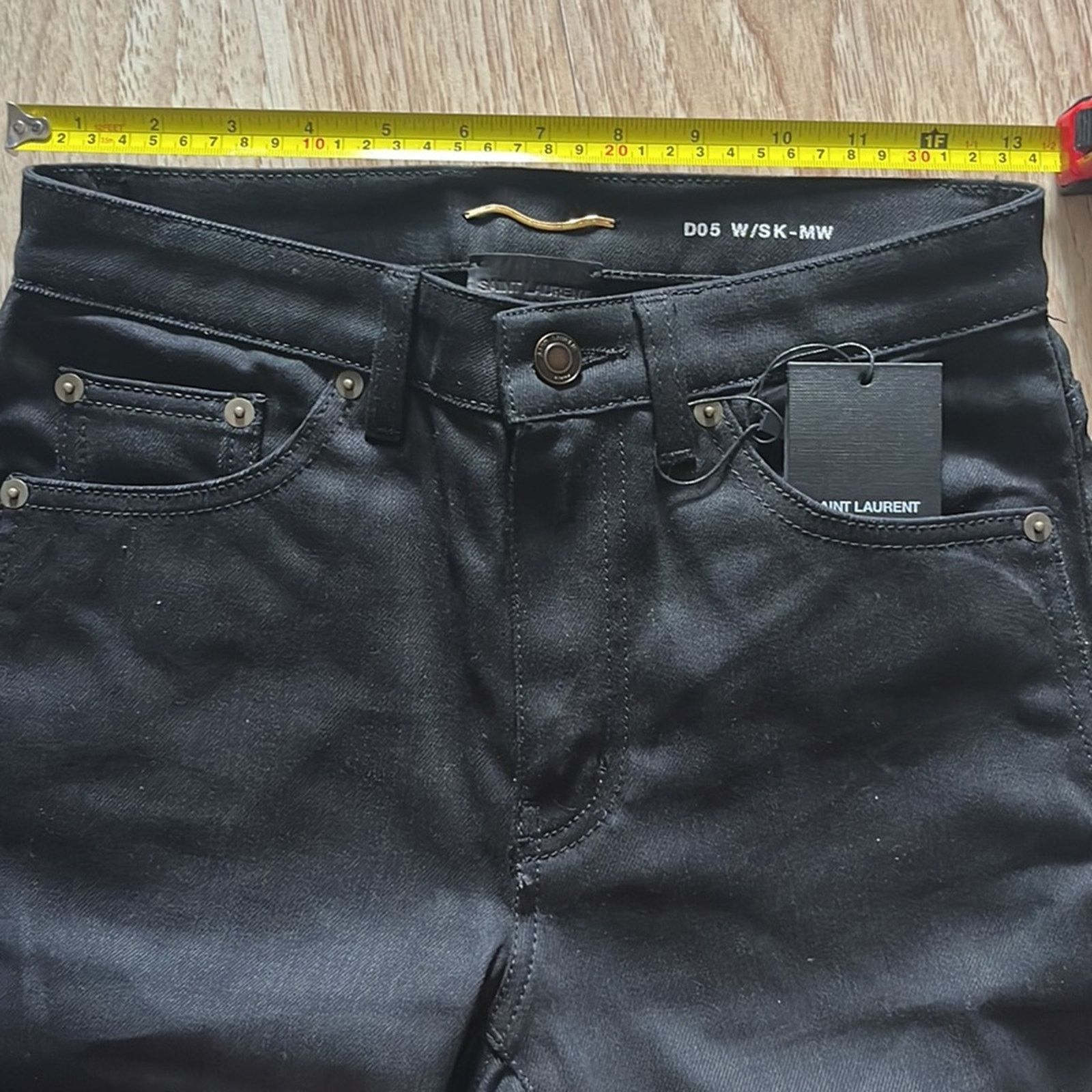 Yves Saint Laurent YSL women black jeans Size 26" / US 2 / IT 38 - 5 Thumbnail