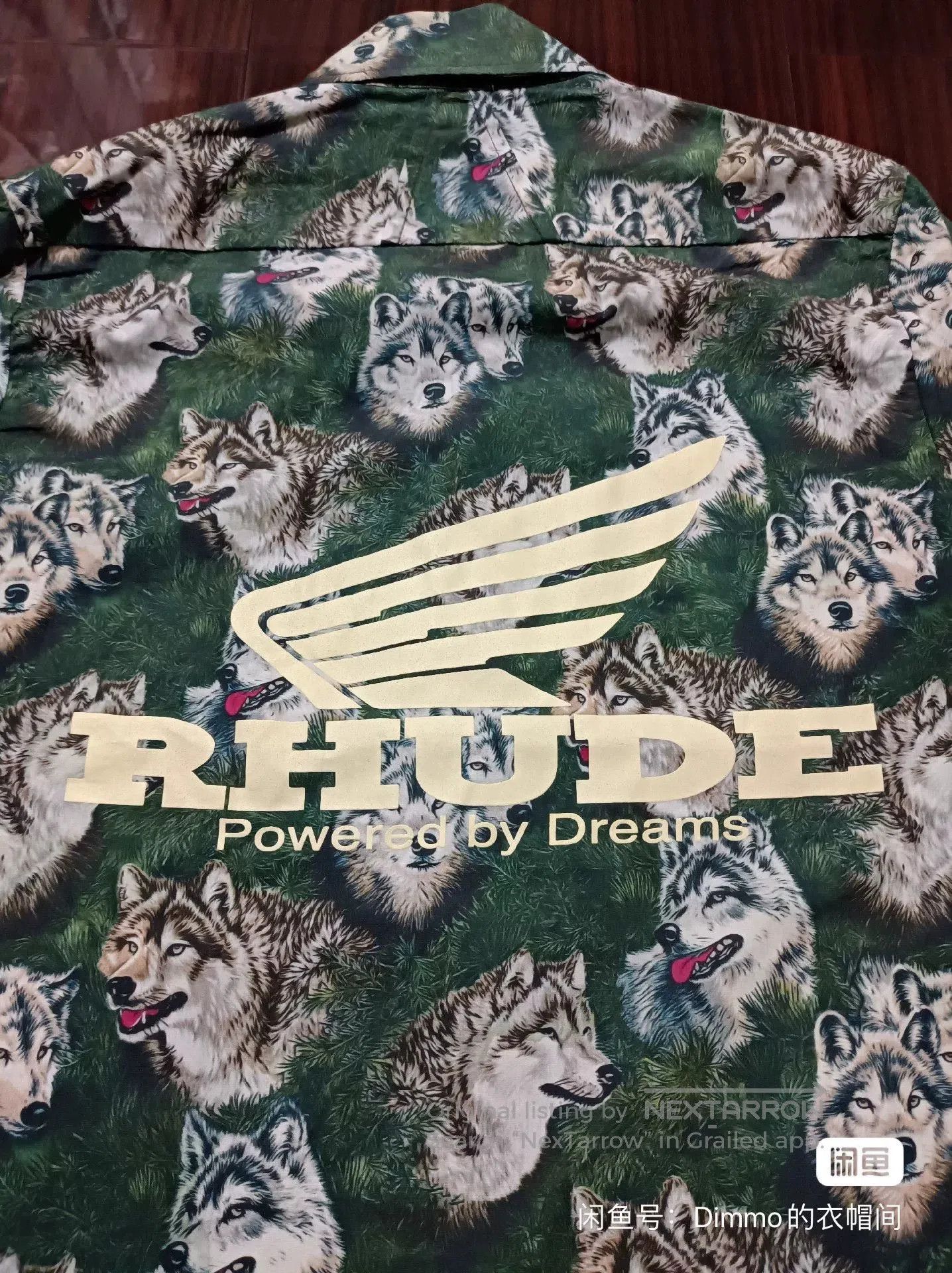 Rhude RHUDE Wolf Head Print Hawaiian Shirt. Size US S / EU 44-46 / 1 - 8 Thumbnail