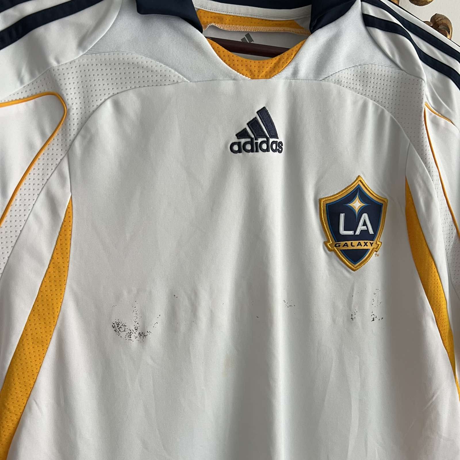Adidas LA GALAXY ADIDAS 2007/2008 FOOTBALL HOME JERSEY #23 BECKHAM Size US M / EU 48-50 / 2 - 4 Thumbnail