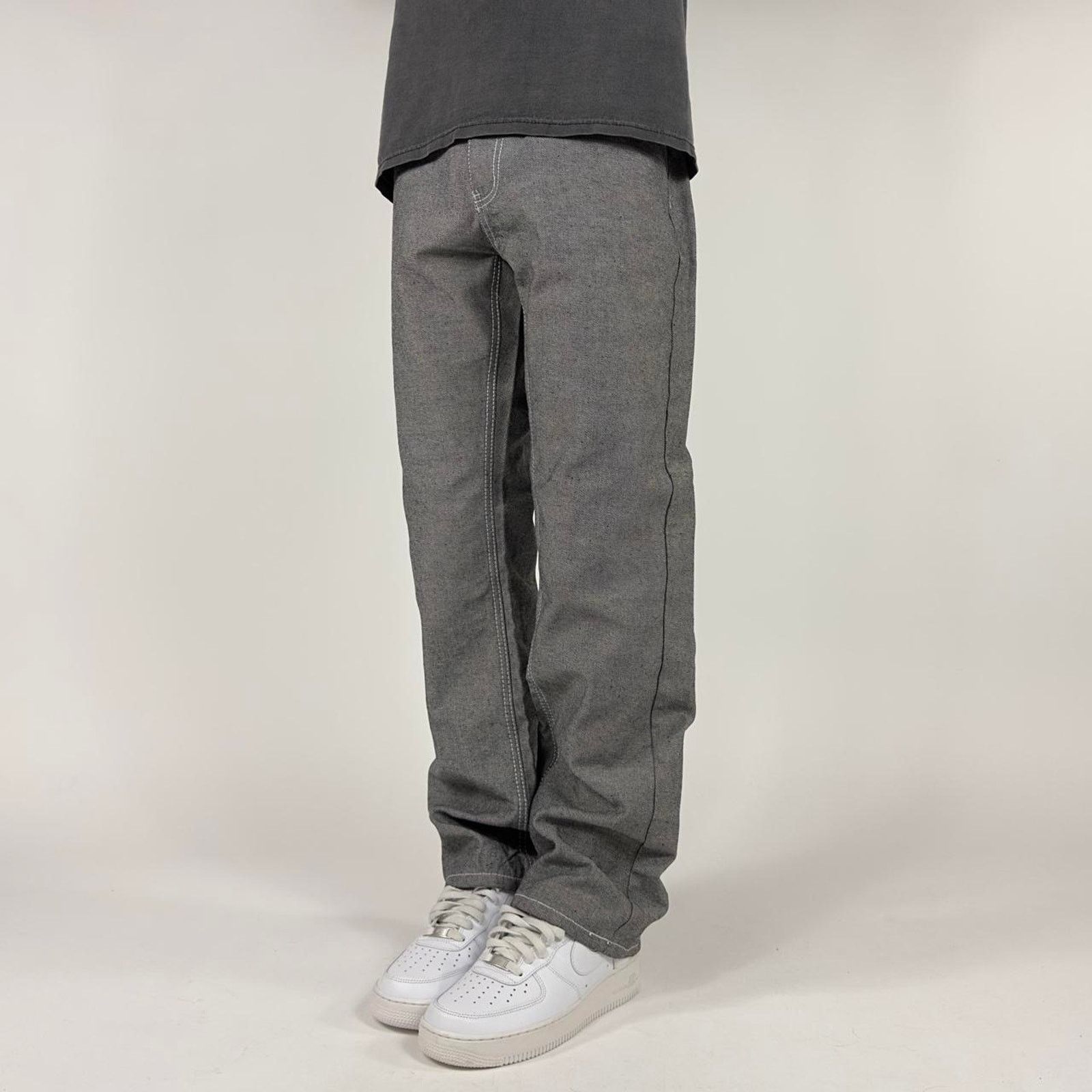 Japanese Brand × Southpole Y2K S2 Grey Wide-Leg Baggy Streetwear Grunge Denim Pants Size US 34 / EU 50 - 3 Thumbnail
