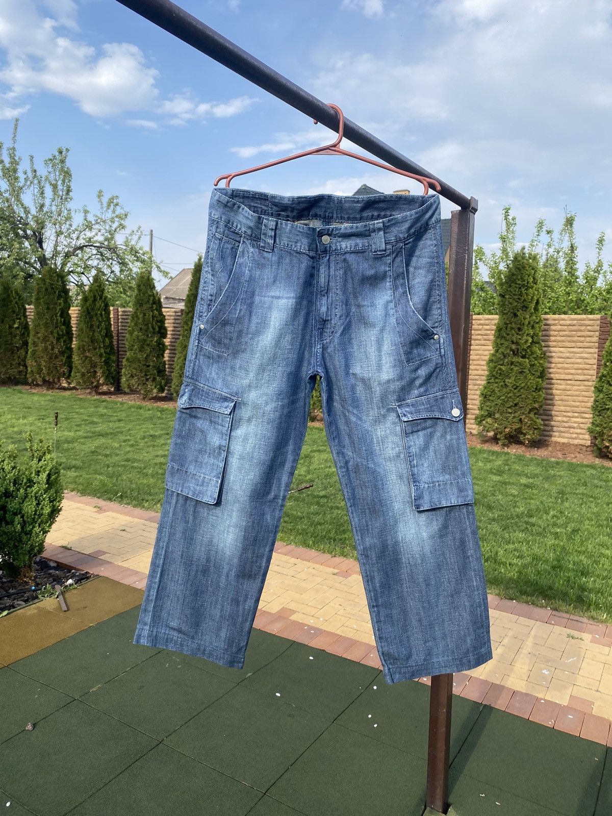 Levi's × Vintage Levi’s 617 Vintage Cargo Jeans, Y2K Levi’s Utility Denim, Size US 34 / EU 50 - 3 Thumbnail