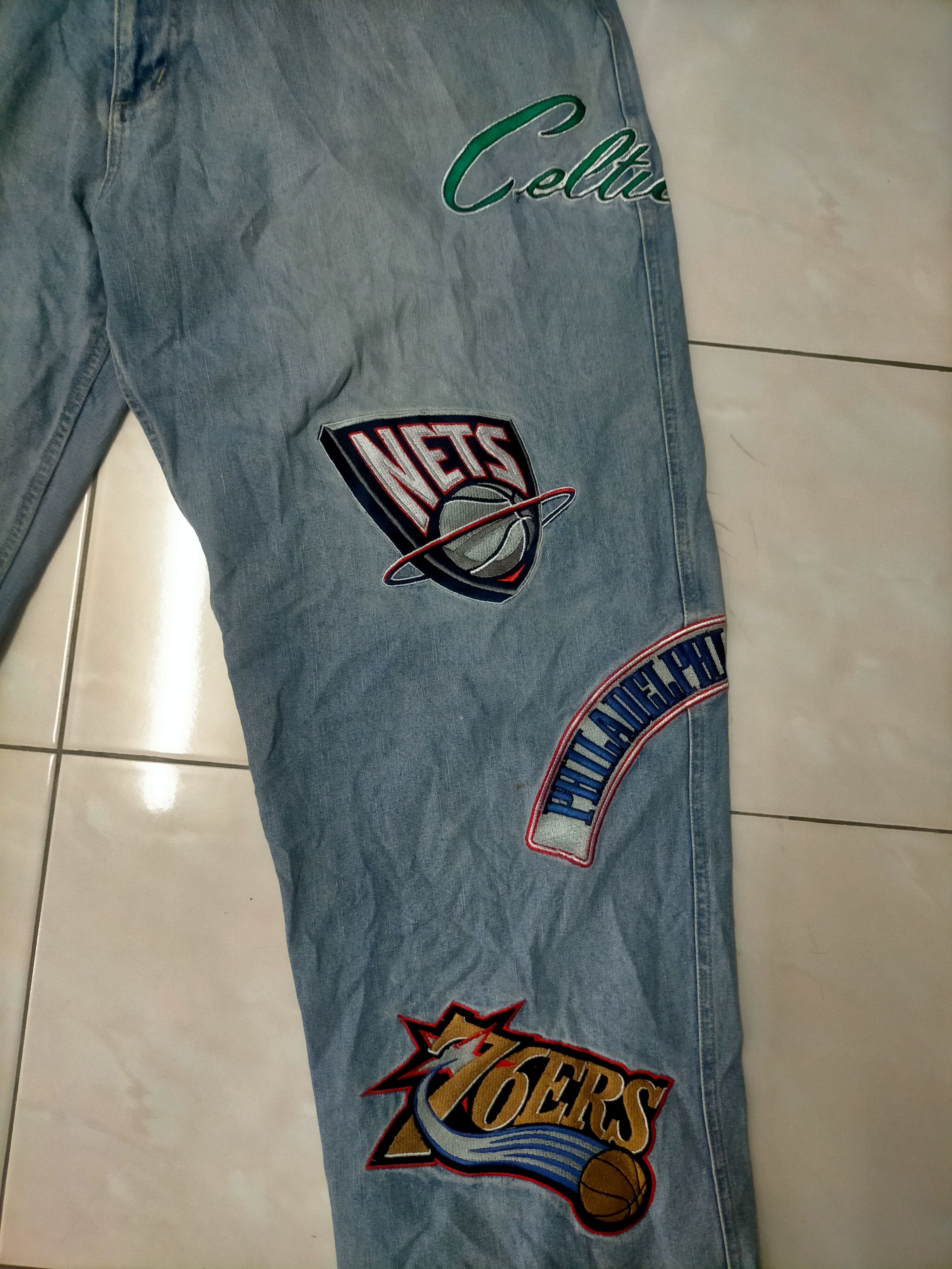 NBA × Vintage Vintage UNK NBA Jeans Size US 38 / EU 54 - 3 Thumbnail