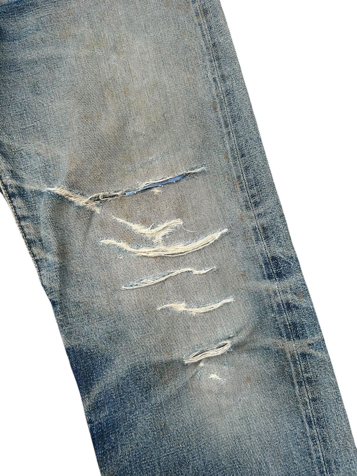 Kapital Thrashed Vintage Hysteric Glamour Selvedge Dirty Denim Jeans Size US 30 / EU 46 - 4 Thumbnail