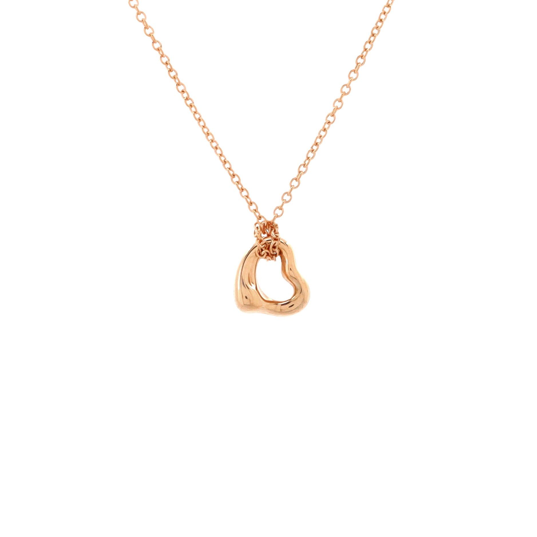 Tiffany & Co. Elsa Peretti Open Heart Pendant Necklace Size ONE SIZE - 1 Thumbnail