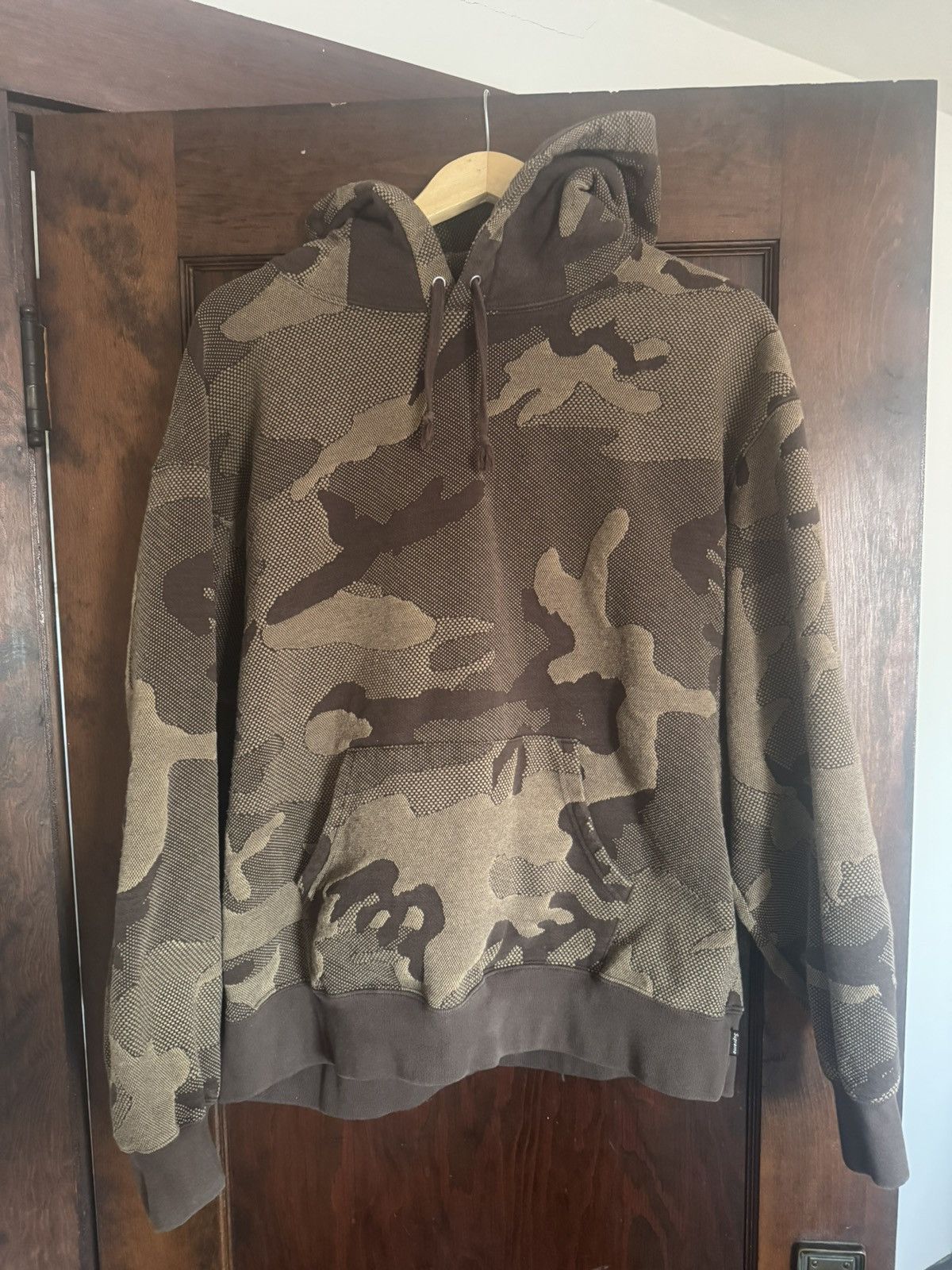 SS24 Jacquard Knit Camo Hoodie