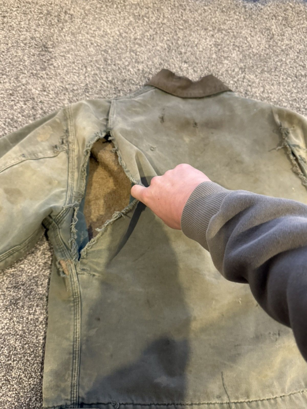 Carhartt Vintage Carhartt Detroit Jacket J43 HTG Moss Green Large Size US L / EU 52-54 / 3 - 12 Thumbnail