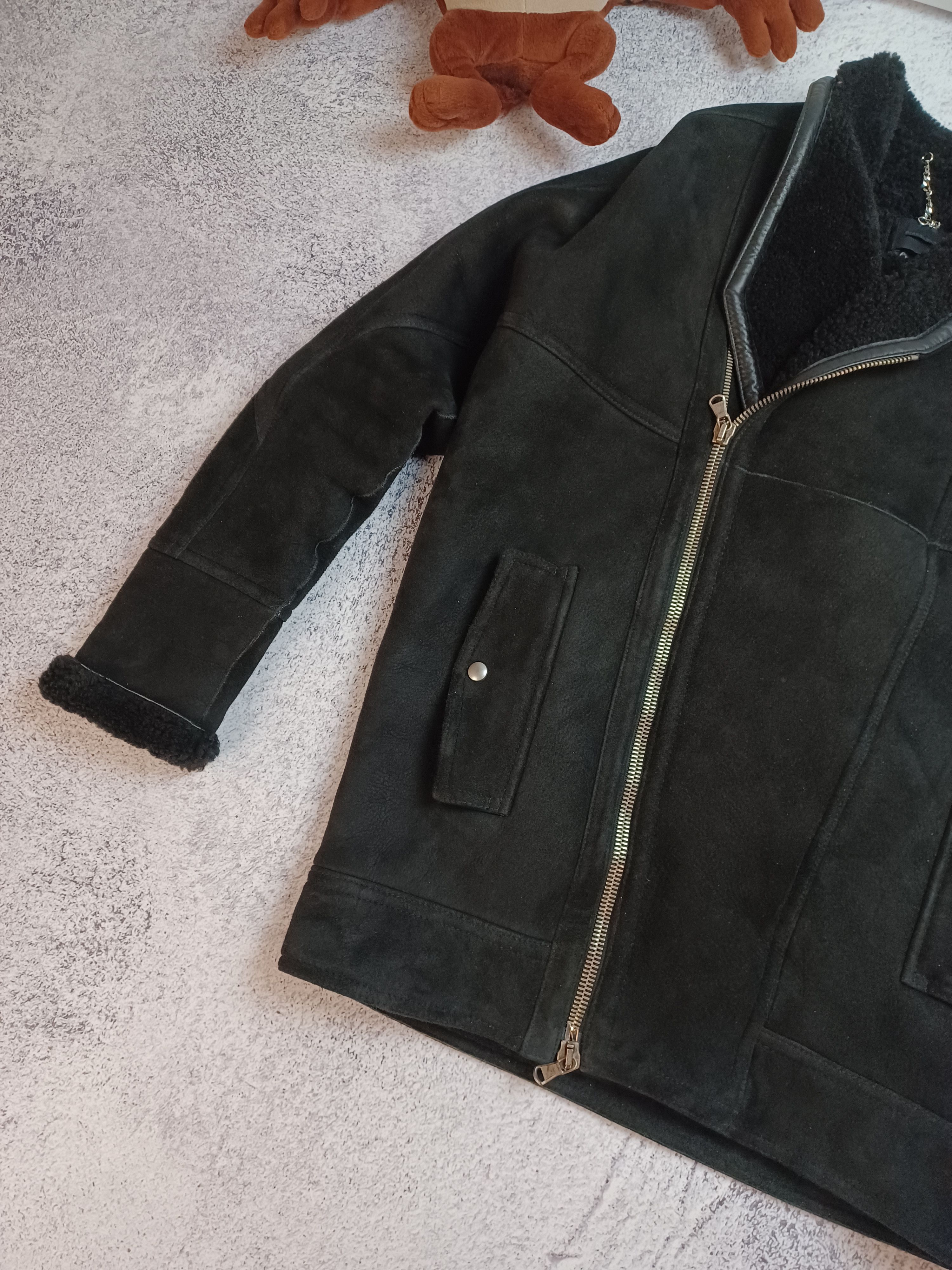 Diesel Exclusive! DIESEL Black Gold Sheepskin Leather Jacket Size S / US 4 / IT 40 - 4 Thumbnail