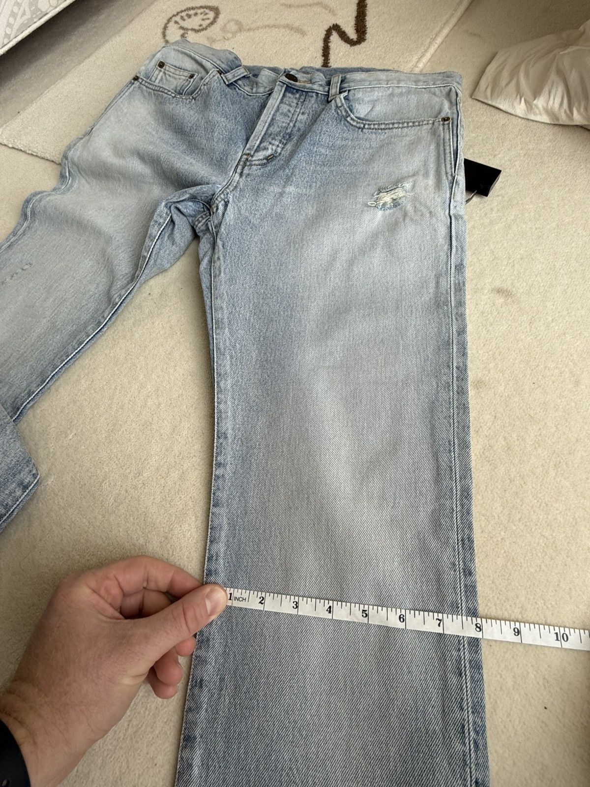 Saint Laurent Paris SS23 Saint Laurent distressed slim jeans Santa Monica 31 Size US 31 - 8 Thumbnail