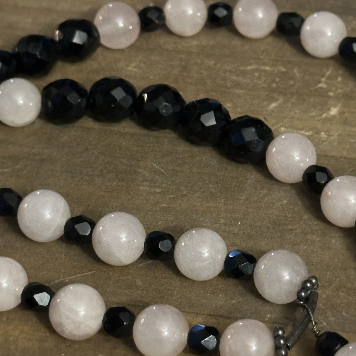 Vintage Vintage rose quartz beaded pendant necklace Size ONE SIZE - 4 Thumbnail
