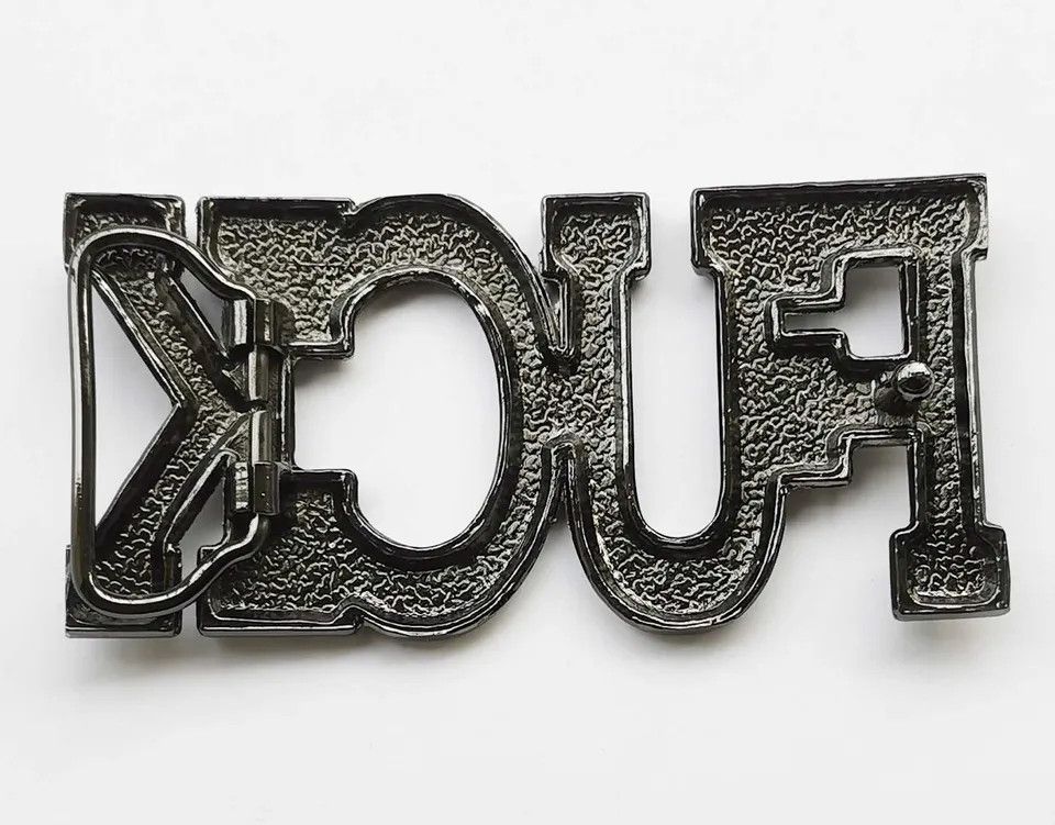 Vintage FUCK Belt Buckle Size ONE SIZE - 4 Thumbnail