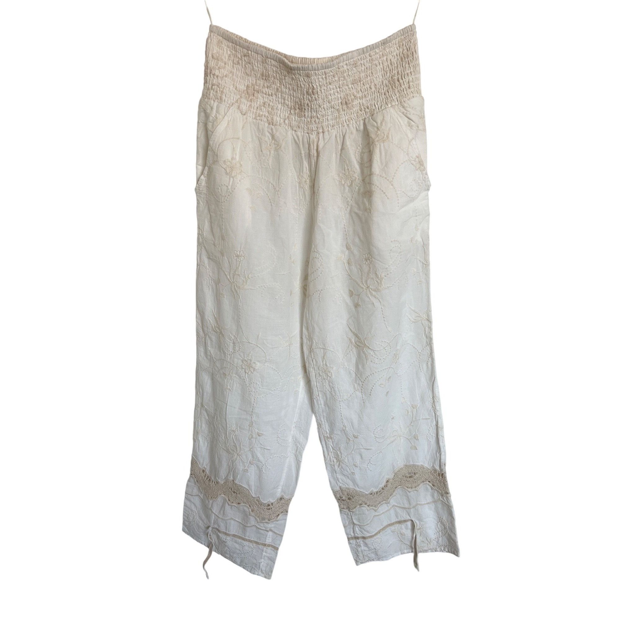 Free People Free People Contrast Crochet Pants Size 26" / US 2 / IT 38 - 1 Thumbnail