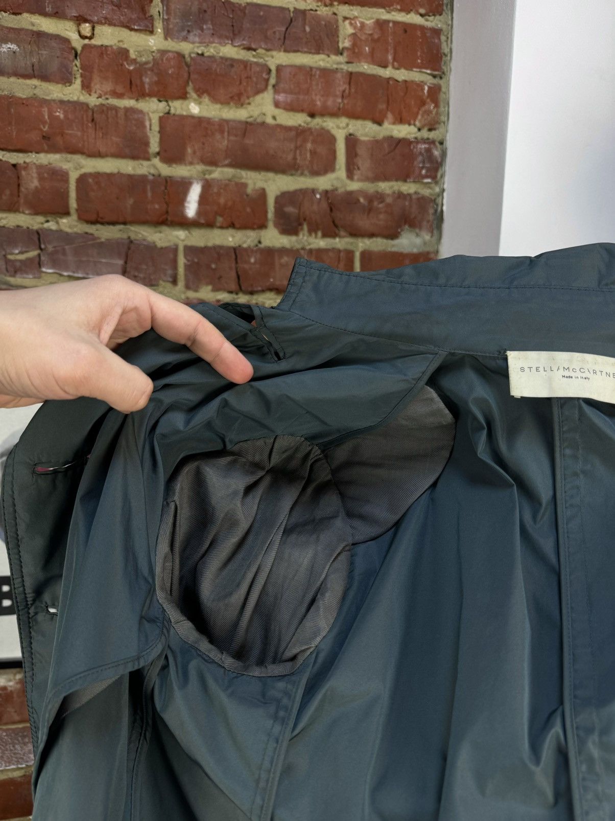 Stella McCartney × Vintage STELLA McCARTNEY 2008 Massive Button Belt Trench Jacket Size M / US 6-8 / IT 42-44 - 15 Thumbnail