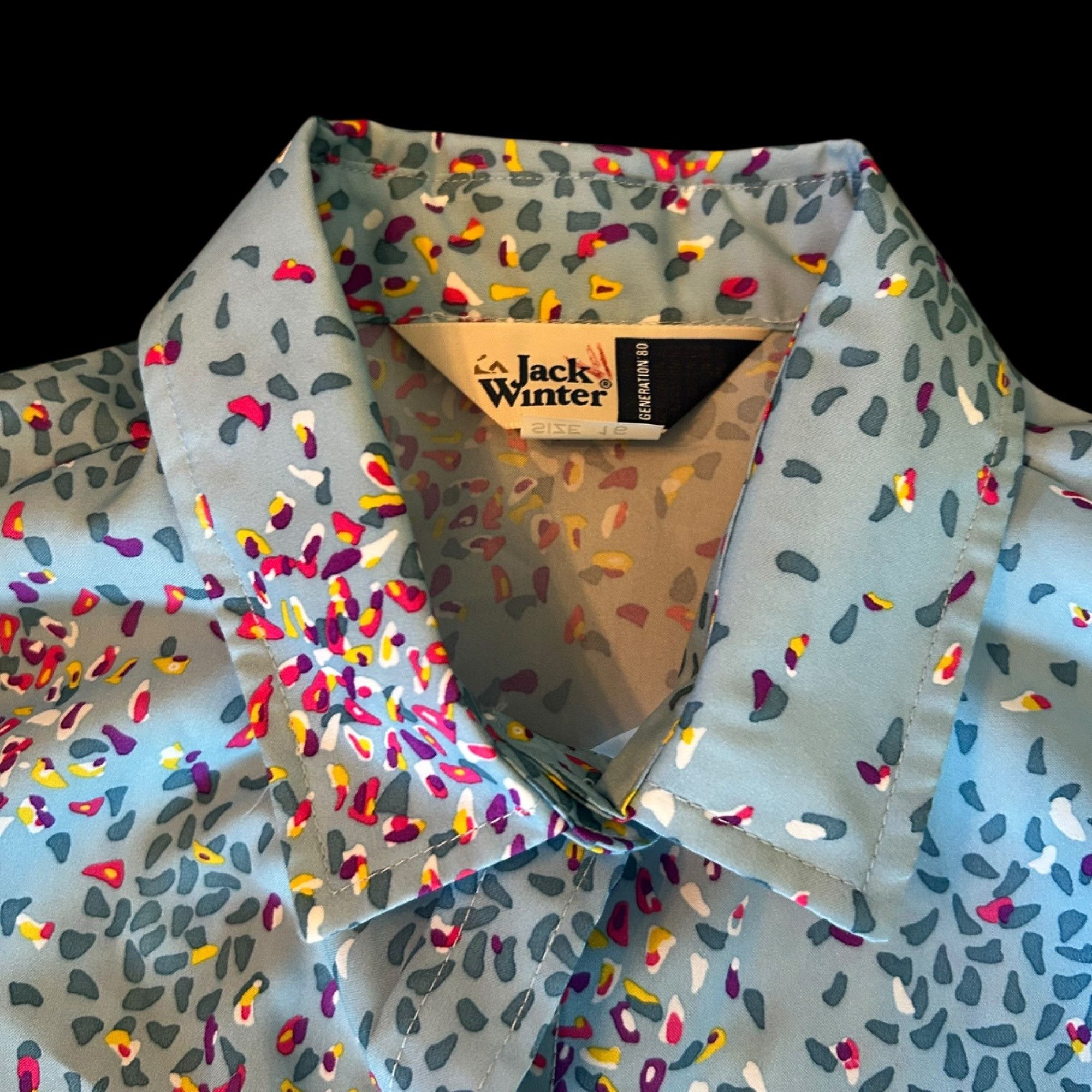 Vintage Vintage Jack Winter Generation 80 Pastel Blue Novelty Blouse Size L / US 10 / IT 46 - 3 Thumbnail