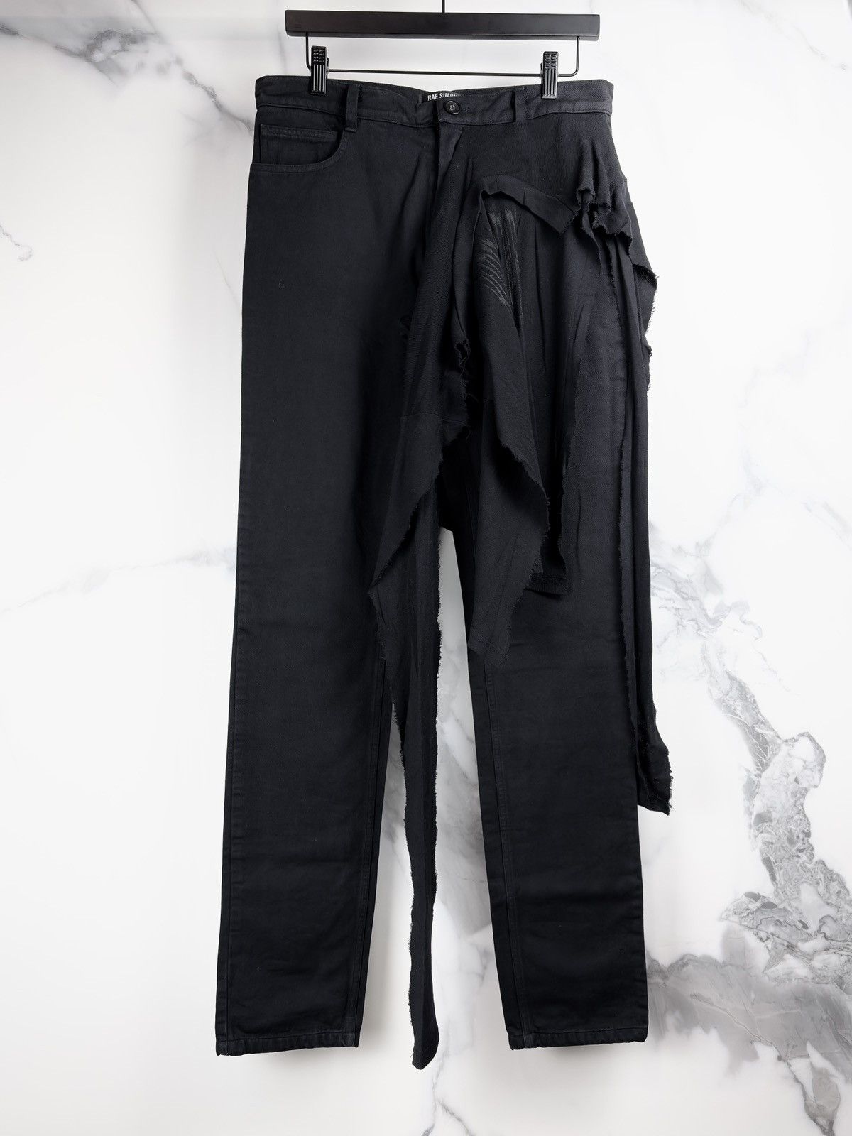 Raf Simons AW04 Raf Simons Zombie Distressed Waves Body Snatchers Pants Size US 32 / EU 48 - 2 Thumbnail