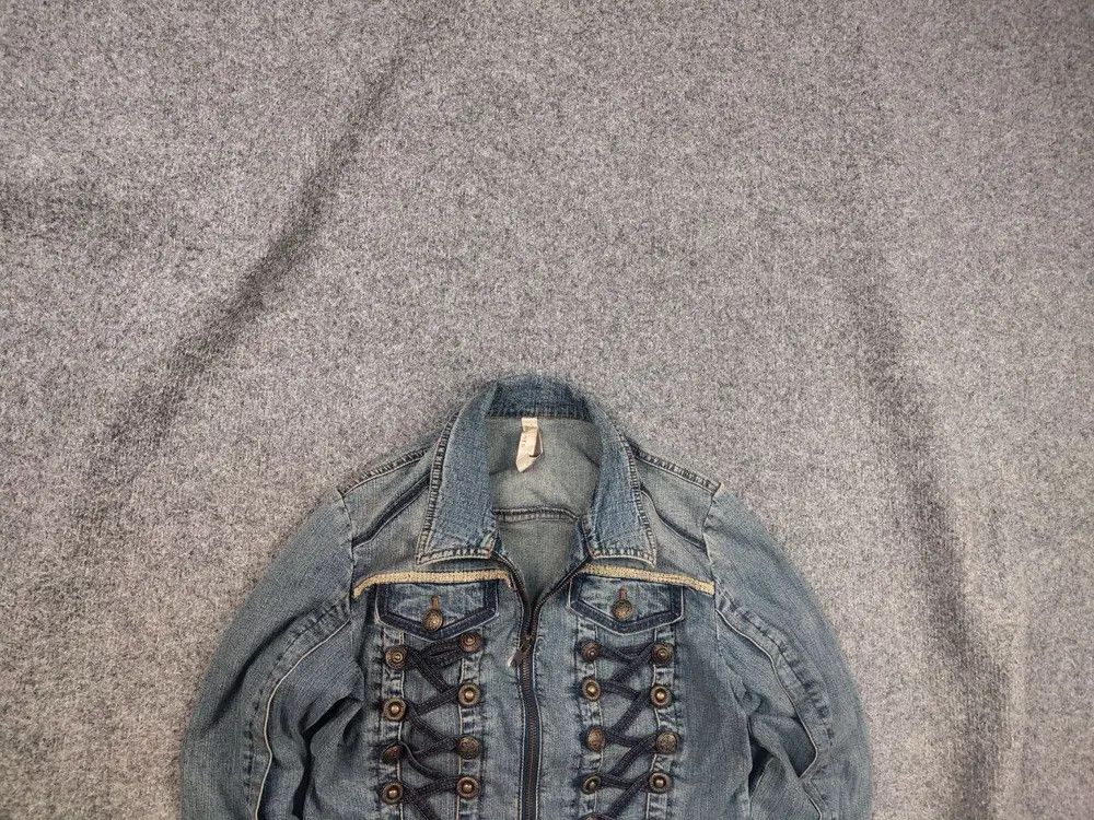 Vintage Napoleon Denim Hysteric Zip Jacket LGB Opium Y2K