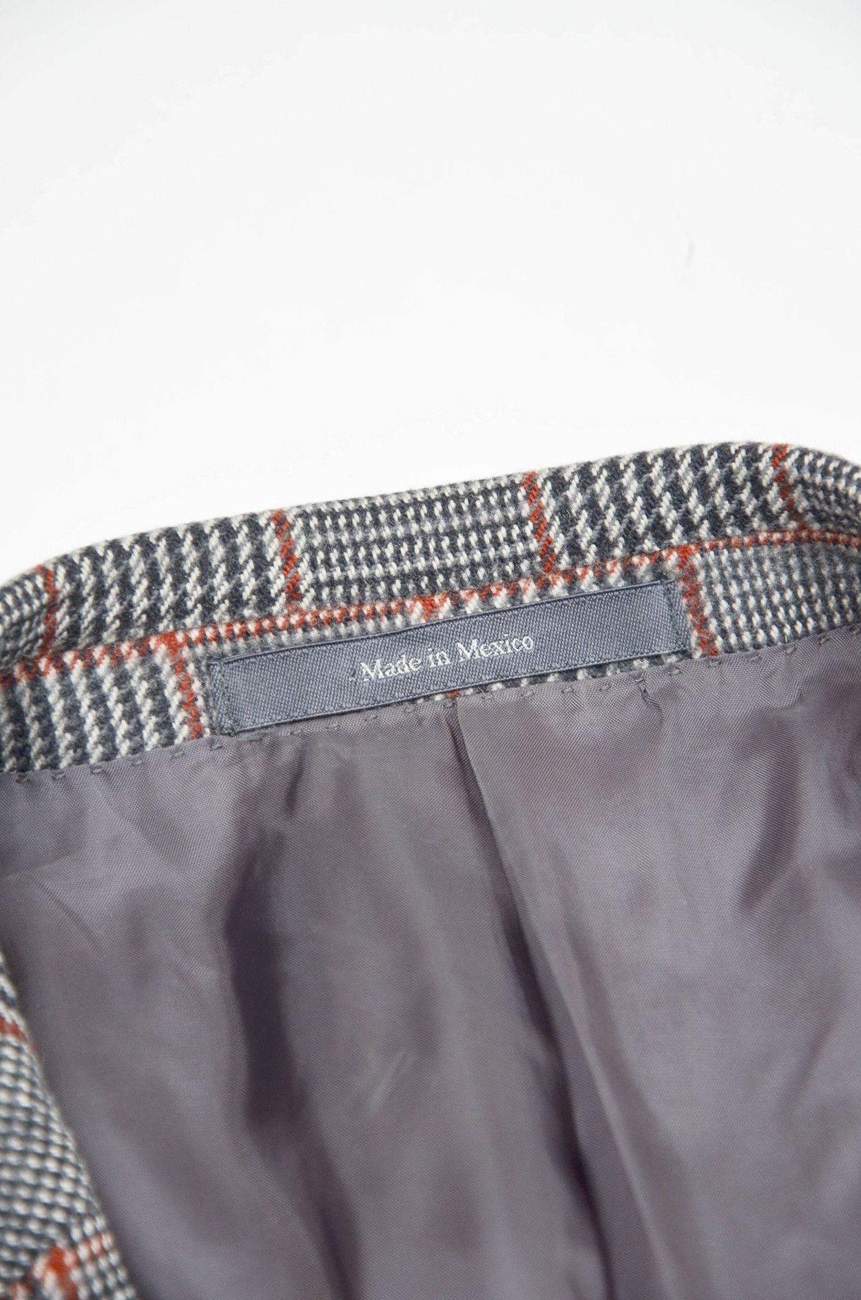 Ermenegildo Zegna Ermenegildo Zegna Wool Angora Check Blazer Grey - Size 54R Size 44R - 9 Thumbnail