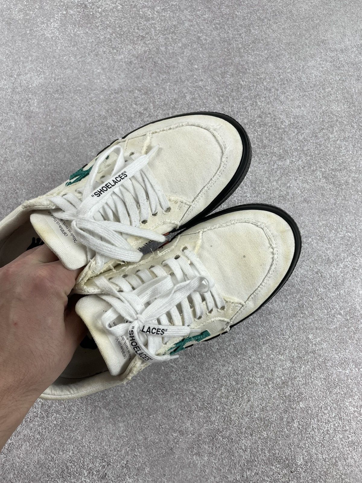Off-White Off White Low Vulkanized Canvas Sneakers Size US 8 / EU 41 - 9 Thumbnail