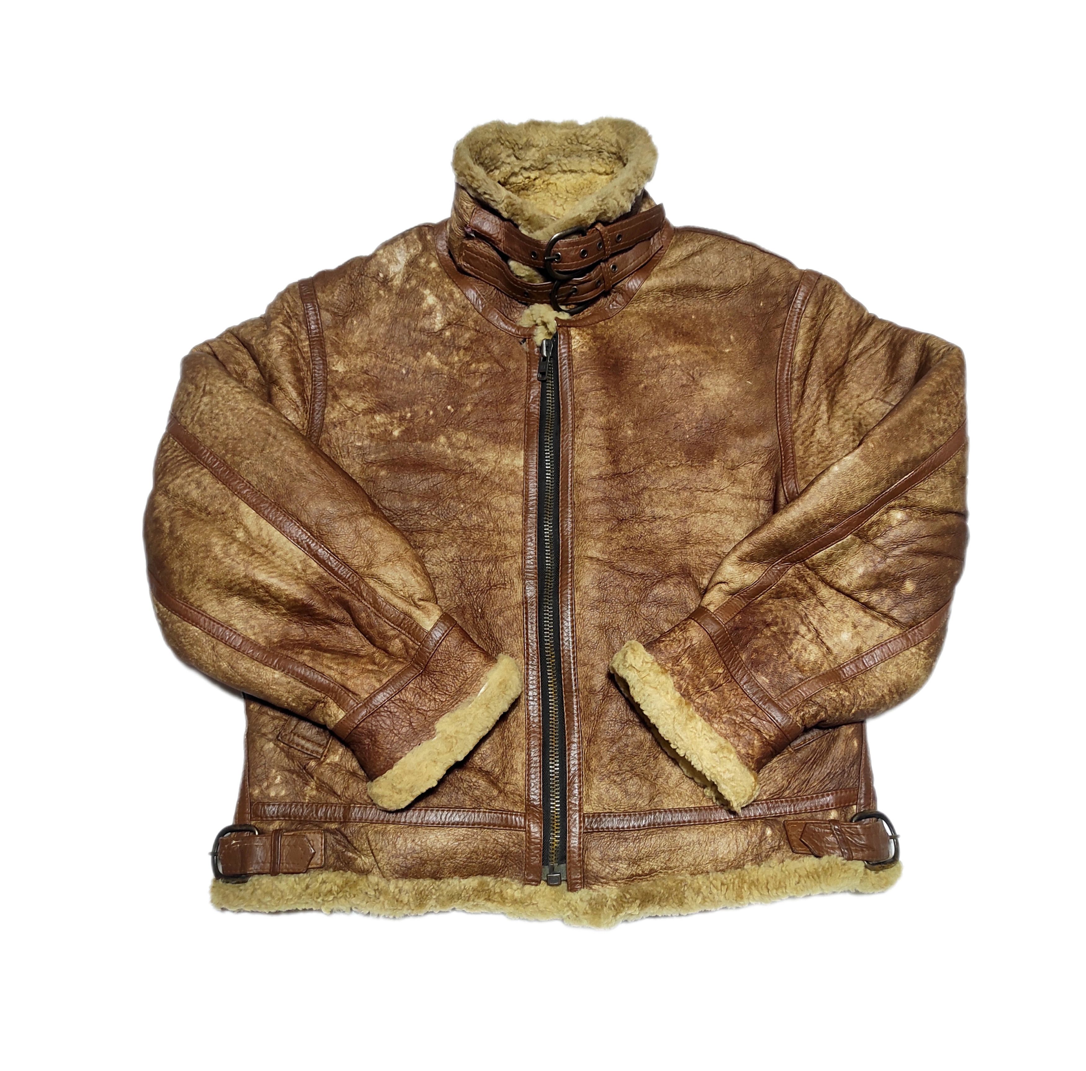 Japanese Brand Beautiful Shearling Bomber Jacket Type B-3 Australia Size US XL / EU 56 / 4 - 10 Thumbnail