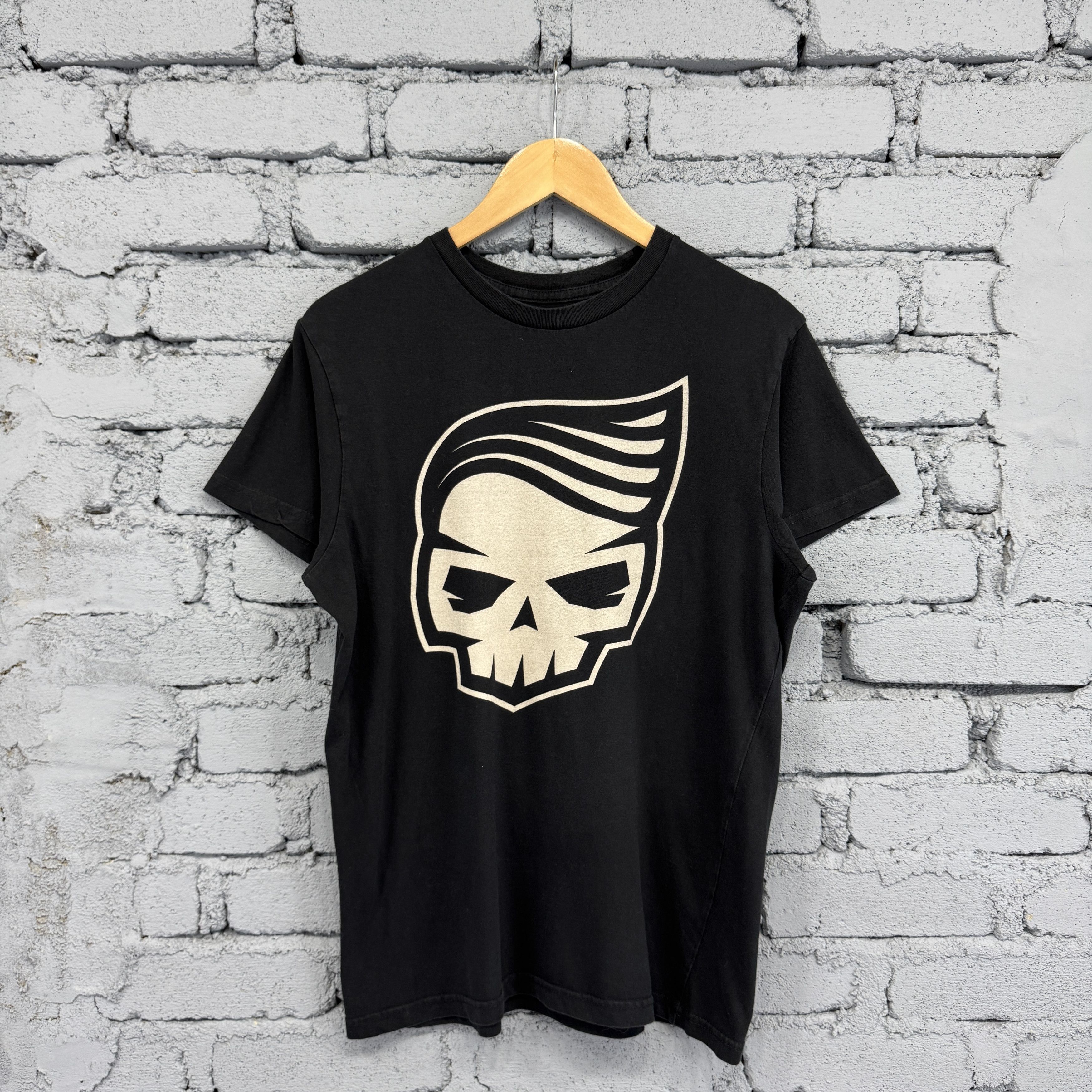 Vintage Rare Skull Logo Your Biker Gang Tshirt Size US M / EU 48-50 / 2 - 1 Thumbnail