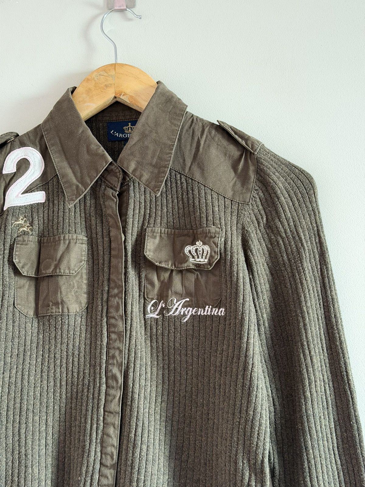 Vintage Polo Team of Princesses Ribbed Jacket Size S / US 4 / IT 40 - 4 Thumbnail