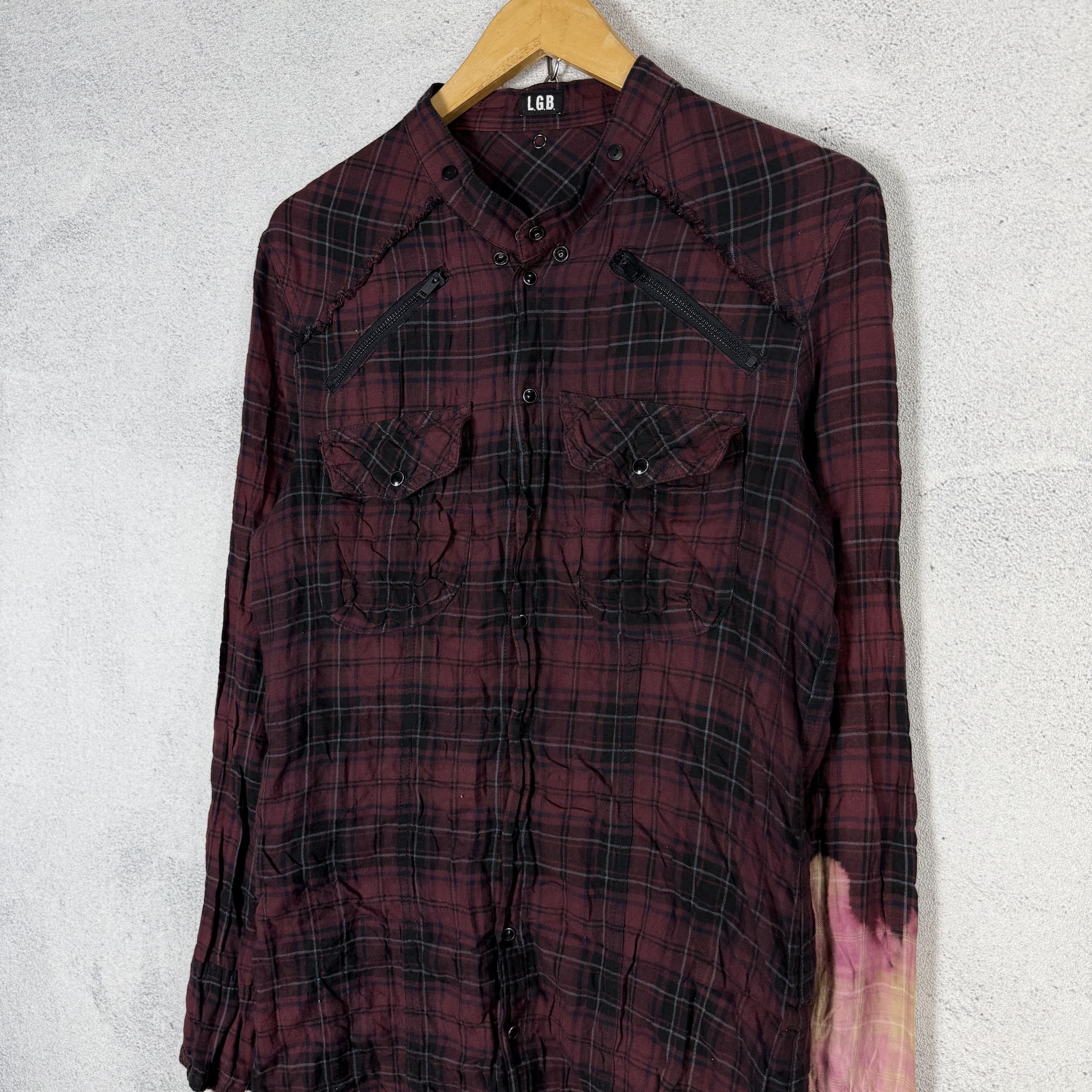 Le Grande Bleu (L.G.B.) LGB Plaid Tartan Shirt Size US M / EU 48-50 / 2 - 3 Thumbnail