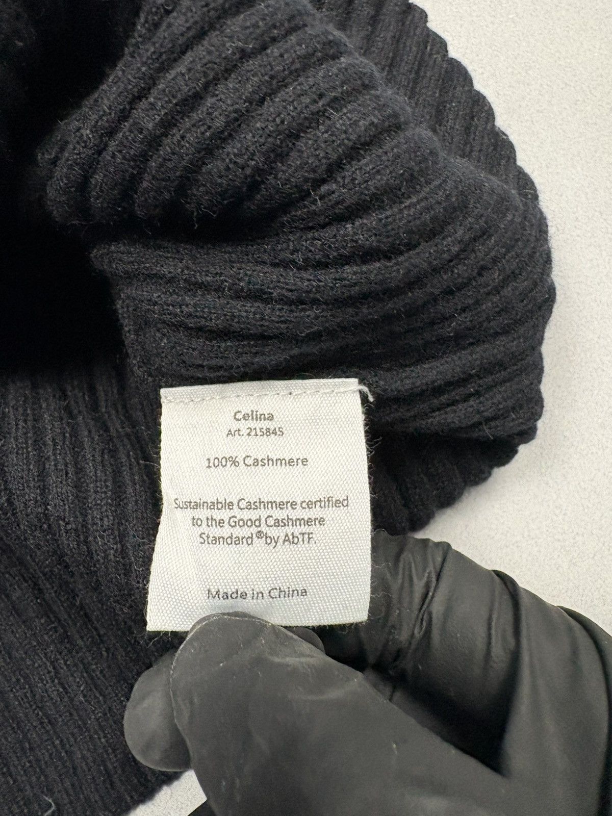 Other Collectif Mon Amour Black Ribbed Cashmere Turtleneck Sweater Size M / US 6-8 / IT 42-44 - 8 Thumbnail