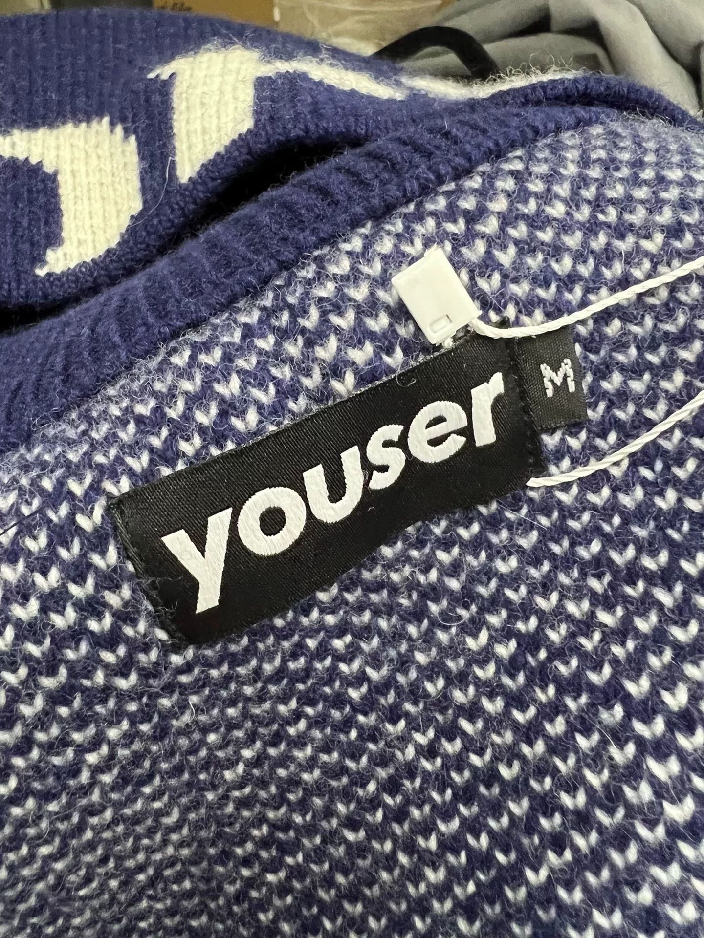 Other YOUSER Short Letter Print Zip Knit Sweater Size US M / EU 48-50 / 2 - 5 Thumbnail