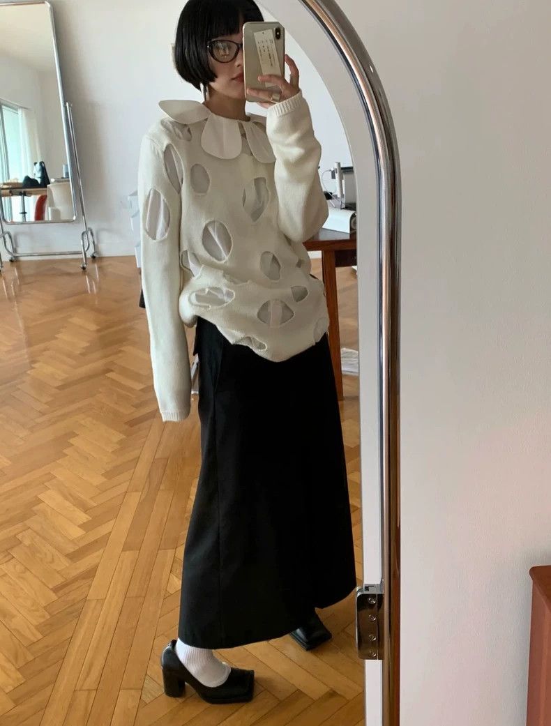 Comme des Garcons Comme Des Garcons Holed sweater hollowed-out sweater Size XS / US 0-2 / IT 36-38 - 1 Thumbnail