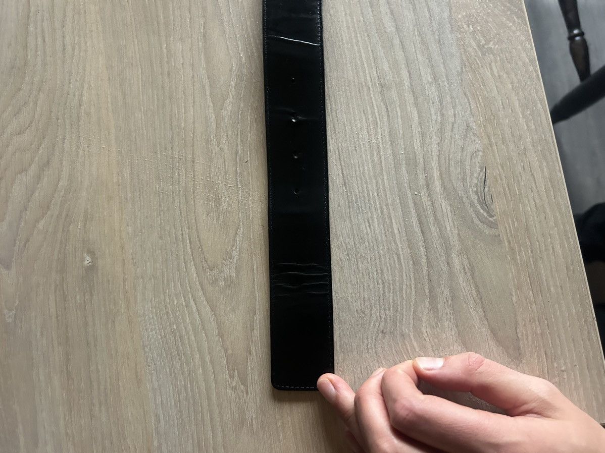 Gucci Vintage Gucci Black Belt with Gold-Tone Buckle – Size 95 Size 38 - 12 Thumbnail